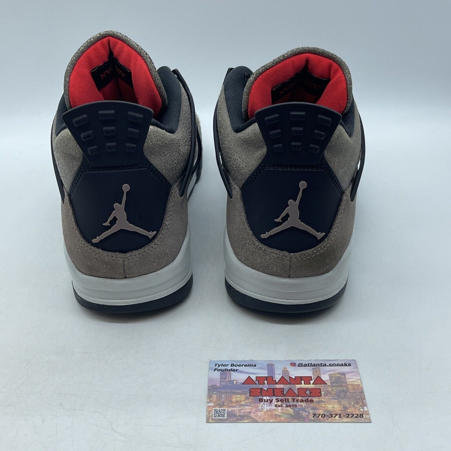 Size 10.5 - Jordan 4 Retro Mid Taupe Haze Black Orange White (DB0732-200)