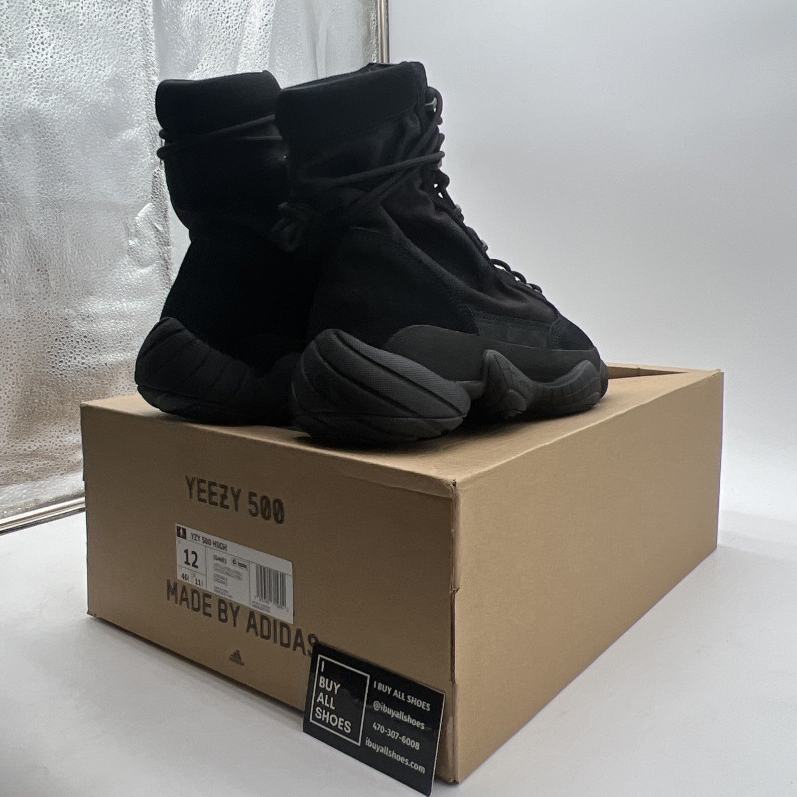 Size 12 - adidas Yeezy 500 High Utility Black (IG4693)
