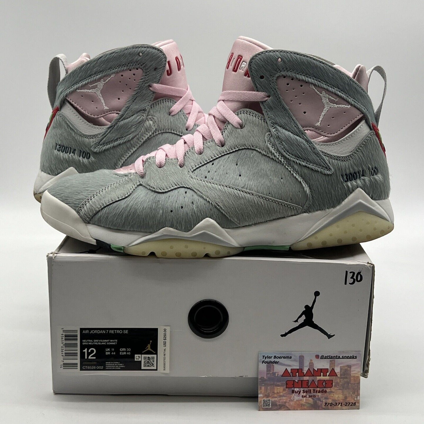 Size 12 - Air Jordan 7 Retro SE Hare 2.0 Grey Pink (CT8528-002)