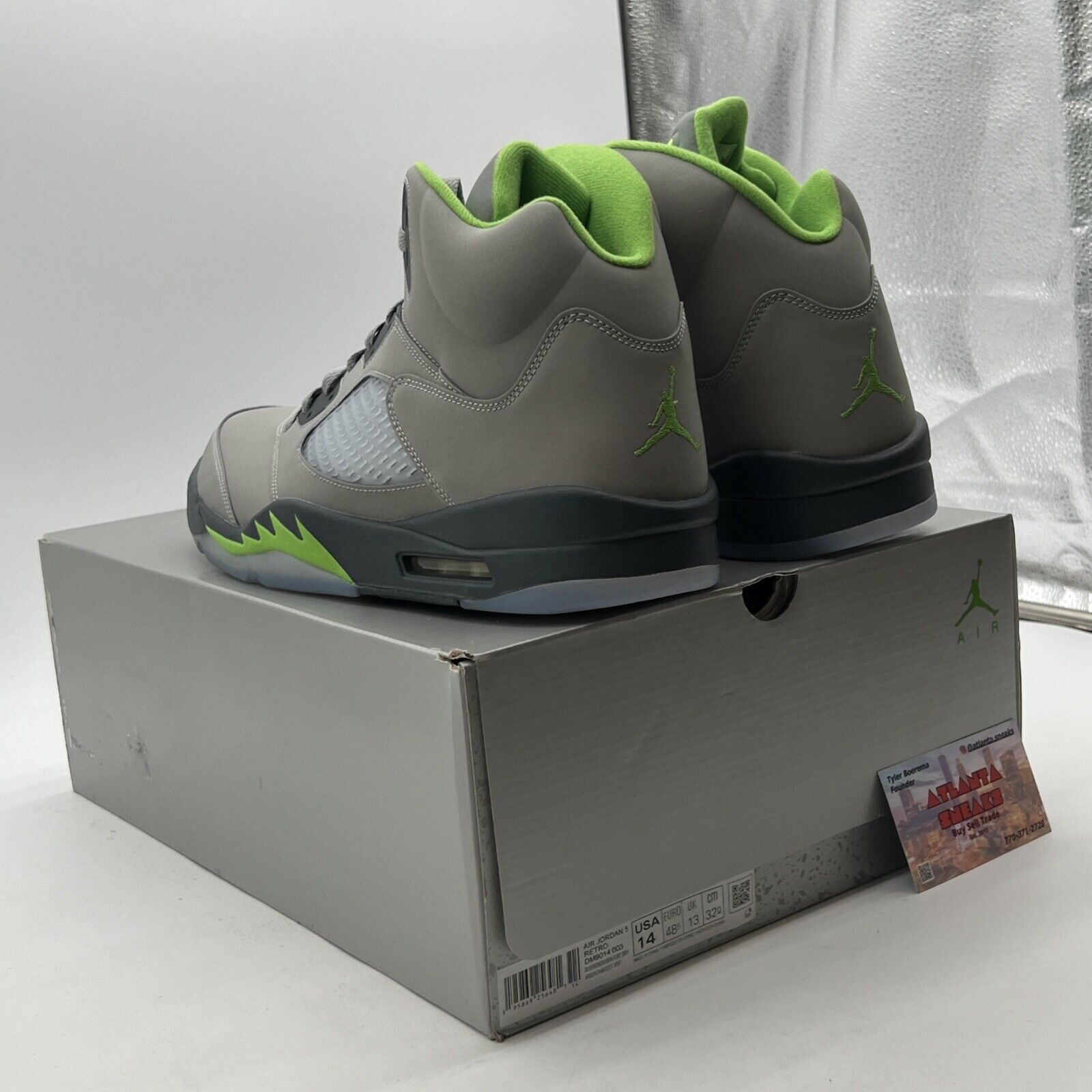 Size 14 - Air Jordan 5 Retro Green Bean (DM9014-003)