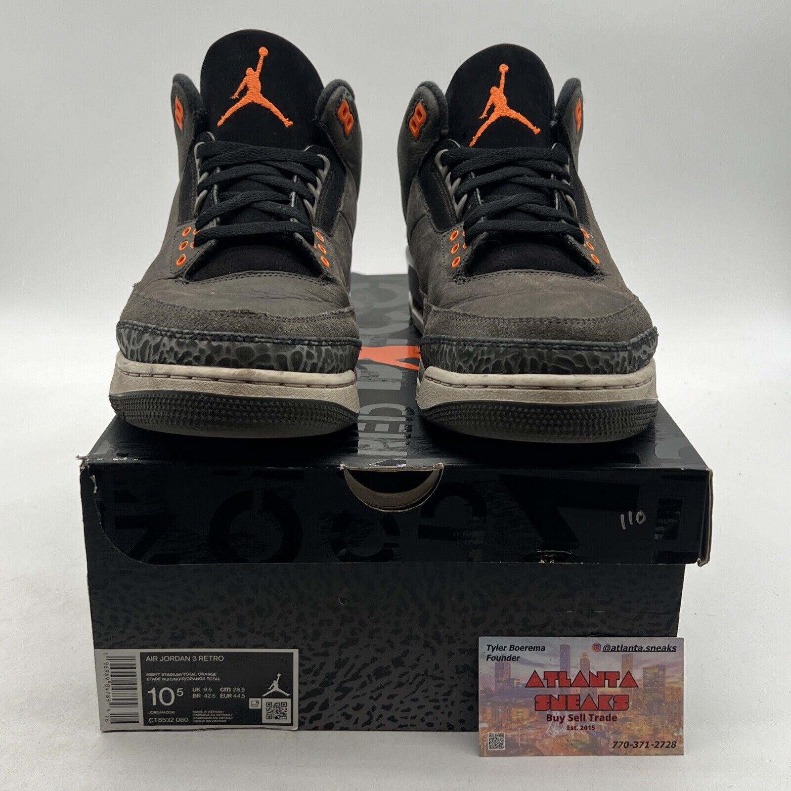 Size 10.5 - Jordan 3 Retro 2023 Mid Fear (CT8532-080)