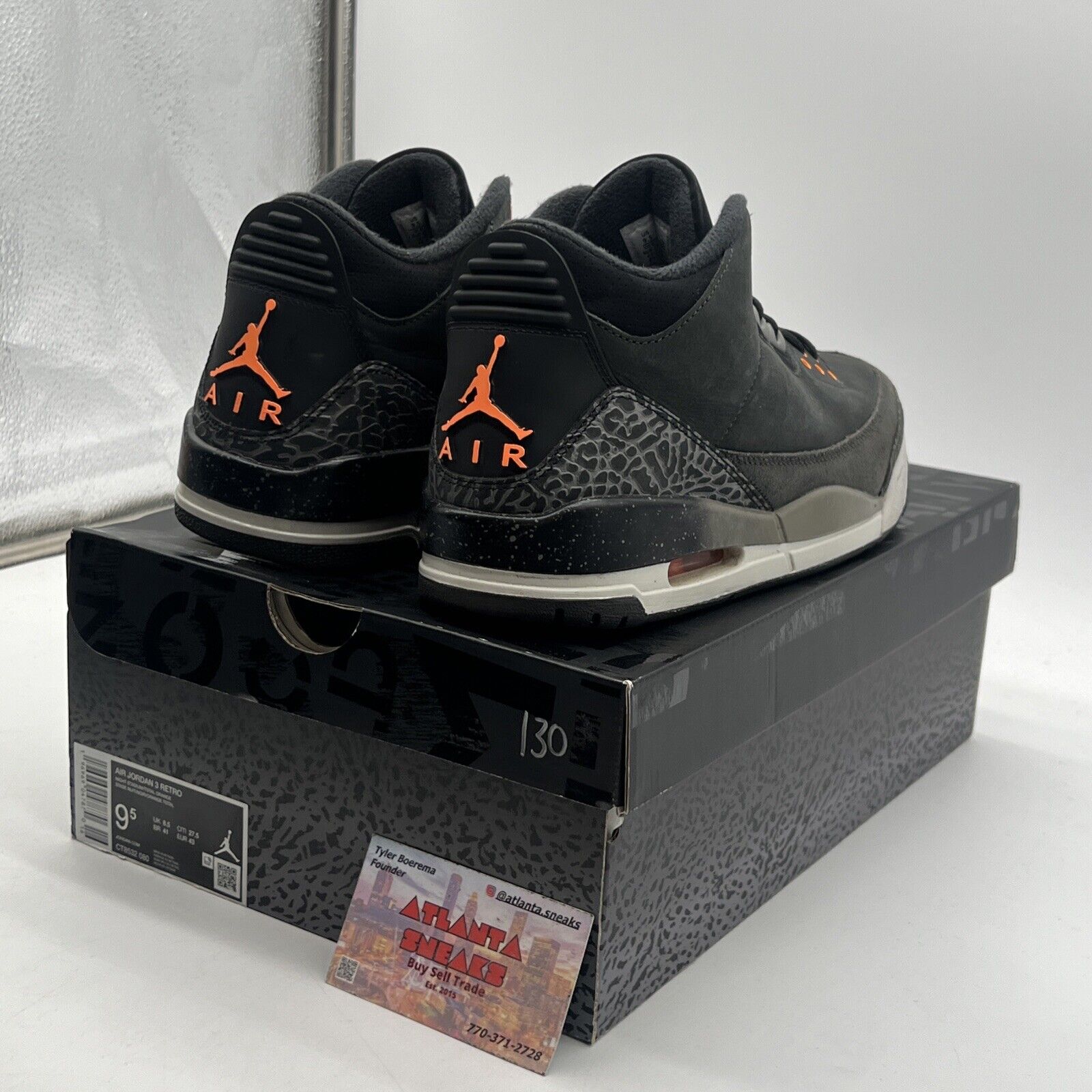 Size 9.5 - Jordan 3 Retro 2023 Mid Fear Grey Orange (CT8532-080)