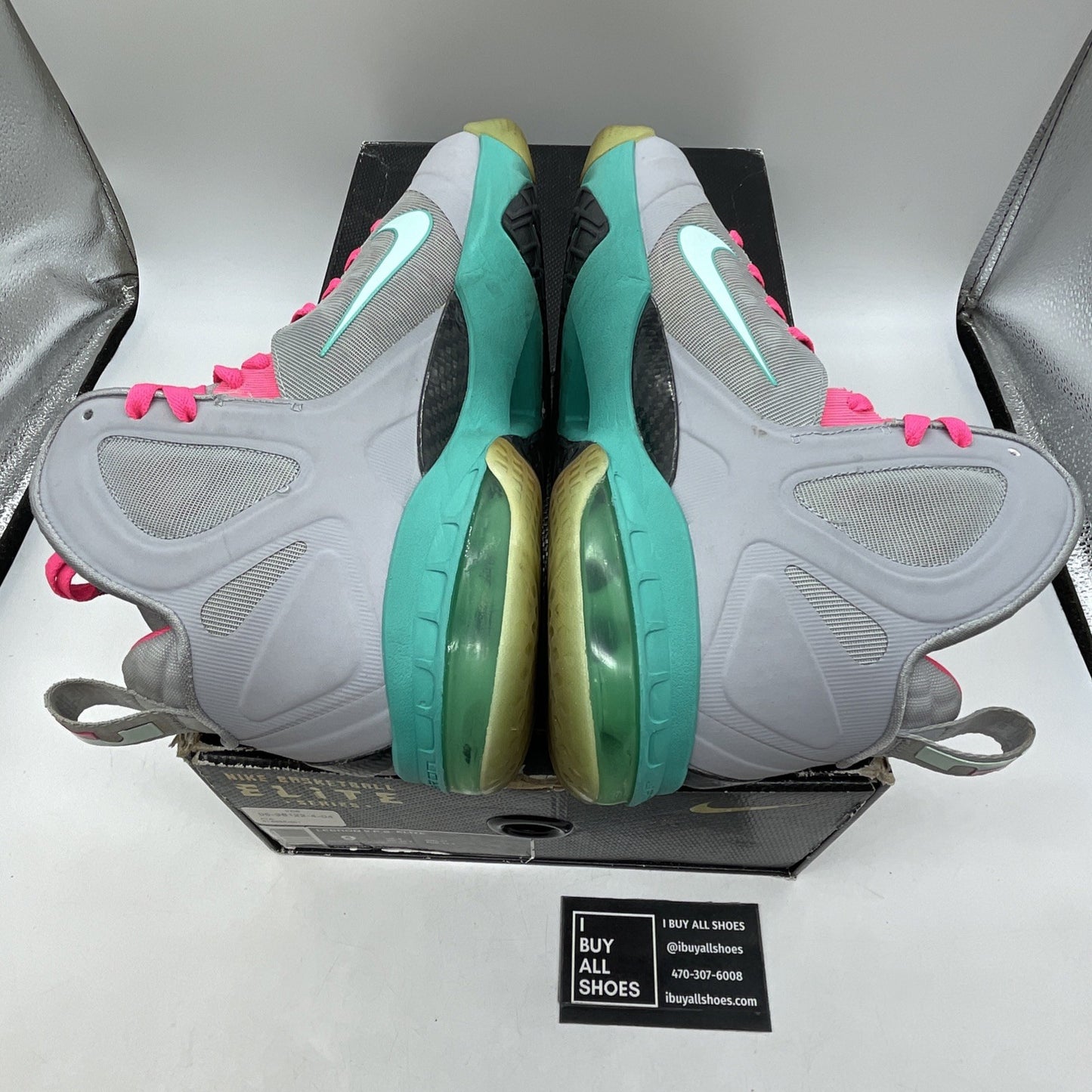 Size 9 - Nike LeBron 9 P.S. Elite South Beach (516958-001)