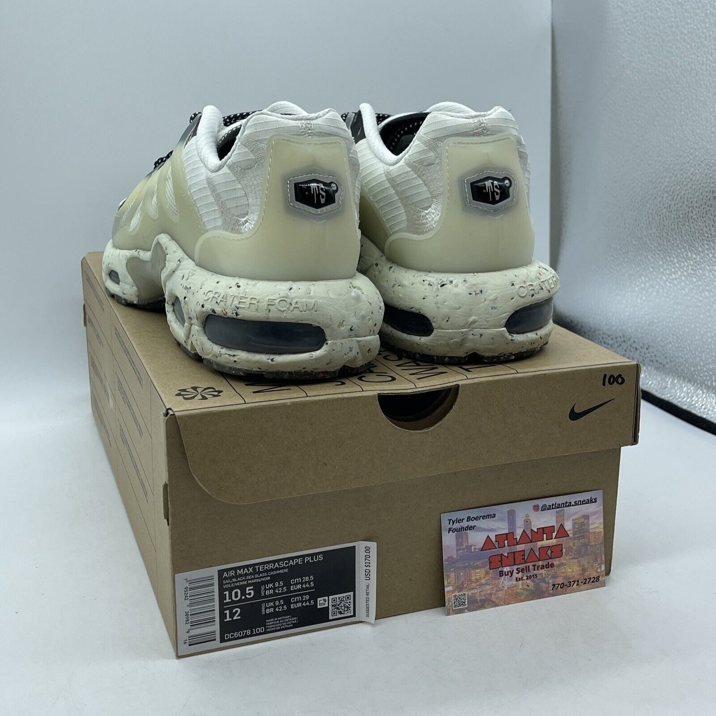 Size 10.5 - Nike Air Max Terrascape Plus Sail Sea Glass White Tan (DC6078-100)