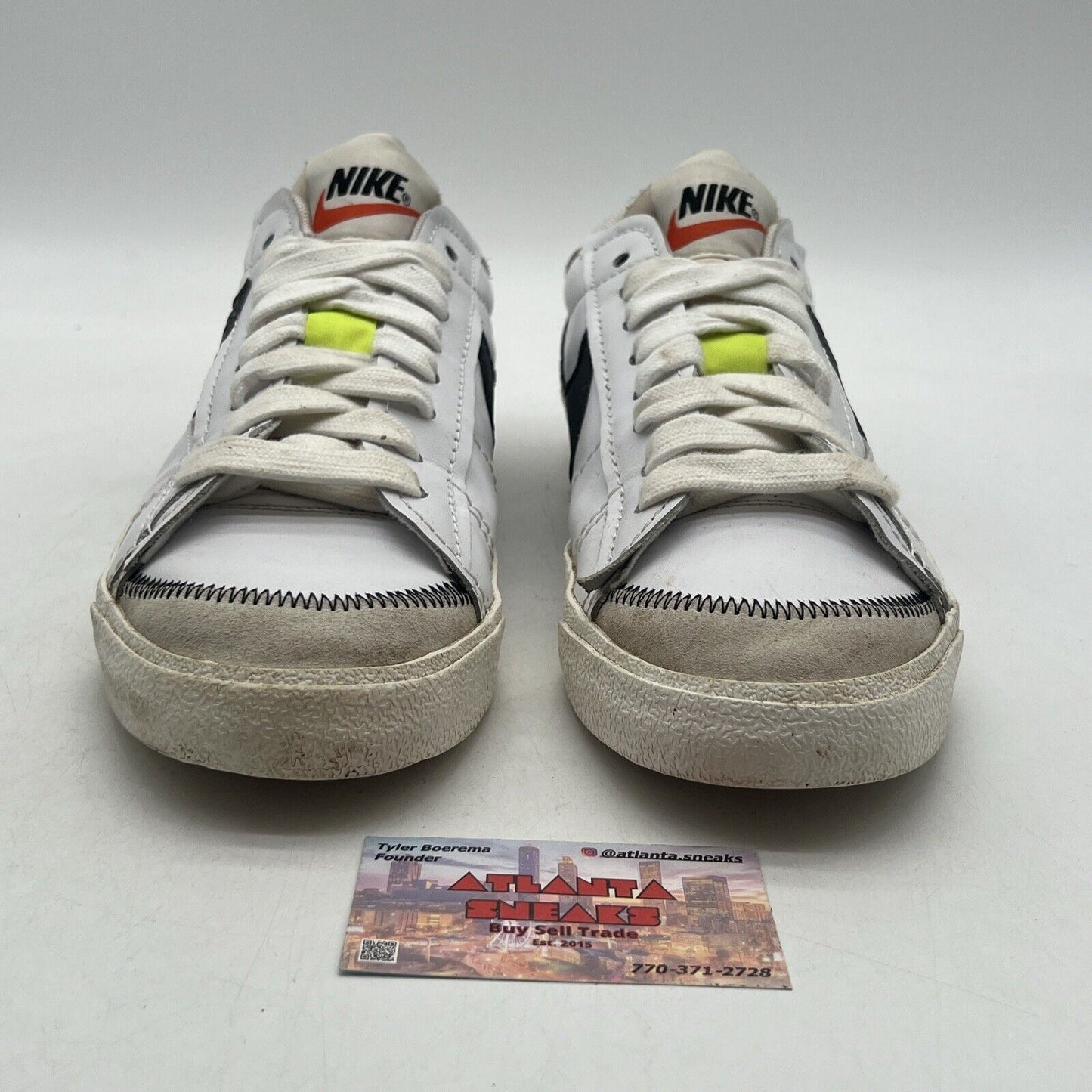 Size 12 - Nike Blazer '77 Jumbo Low White Black Leather (DN2158-101)