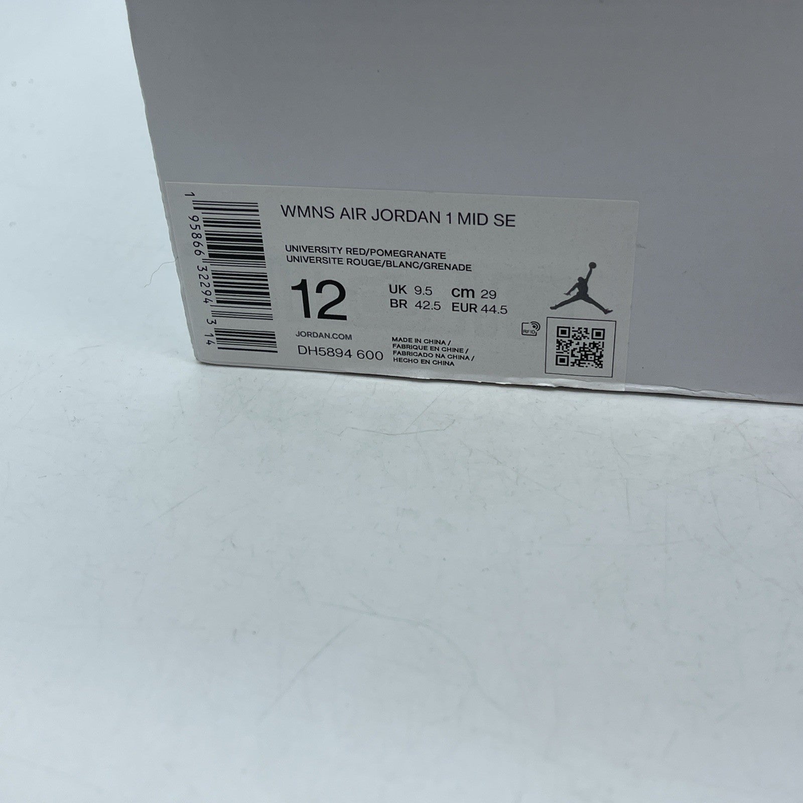 Size 12W - Air Jordan 1 SE Mid University Red Pomegranate (DH5894-600)