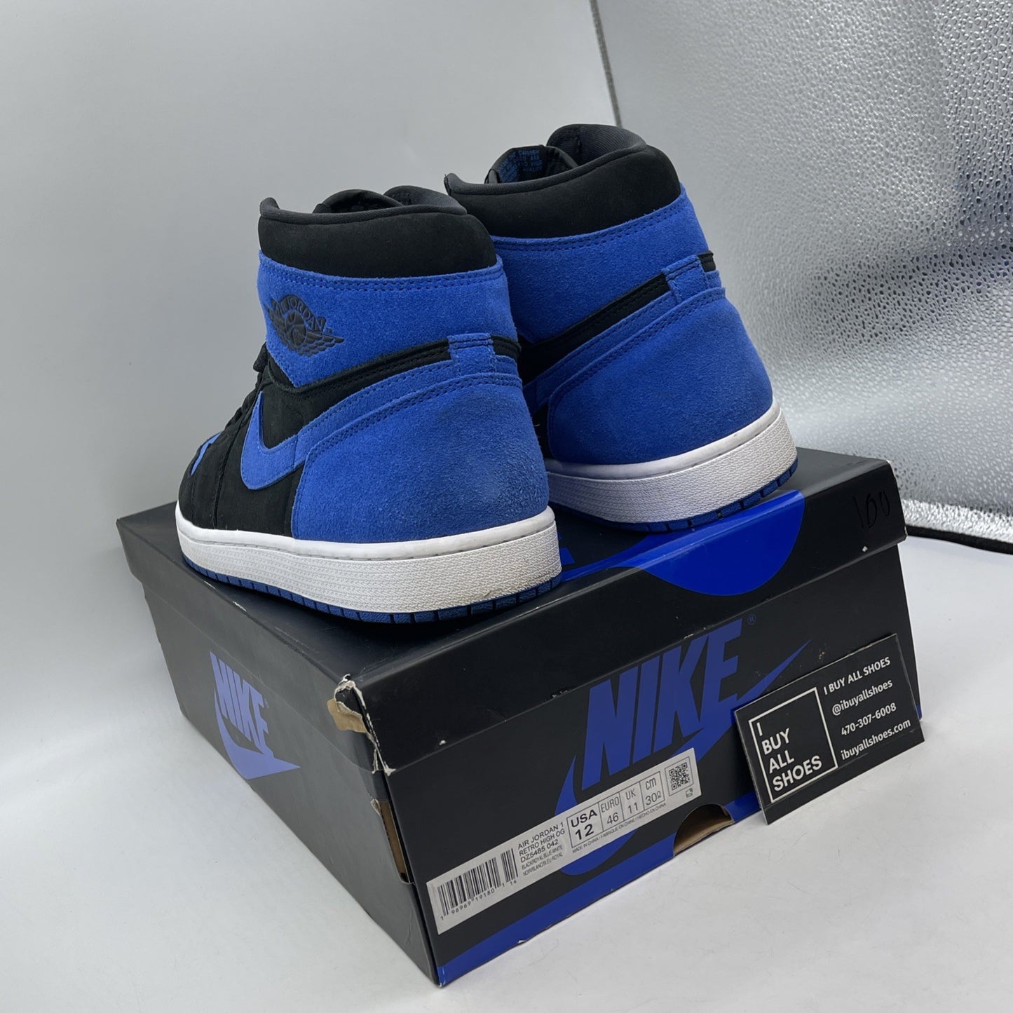 Size 12 - Jordan 1 Retro OG High Royal Reimagined Blue Suede (DZ5485-042)