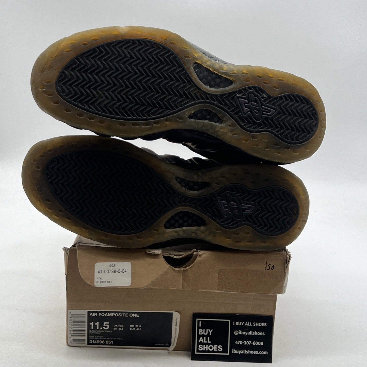 Size 11.5 - Nike Air Foamposite One 2010 Eggplant (314996-051)