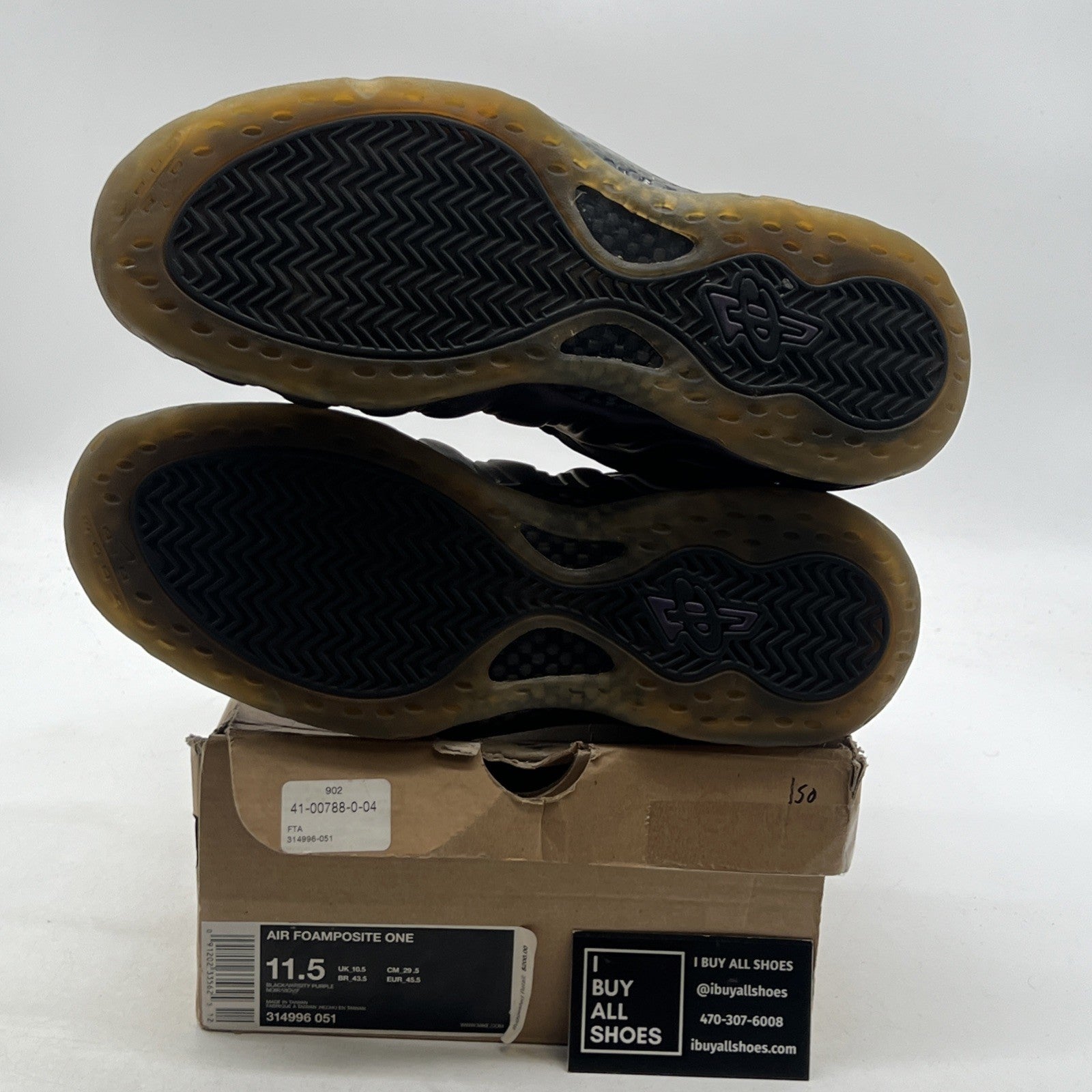 Size 11.5 - Nike Air Foamposite One 2010 Eggplant (314996-051)