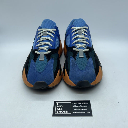 Size 11 - adidas Yeezy Boost 700 Bright Blue Suede Leather Black (GZ0541)