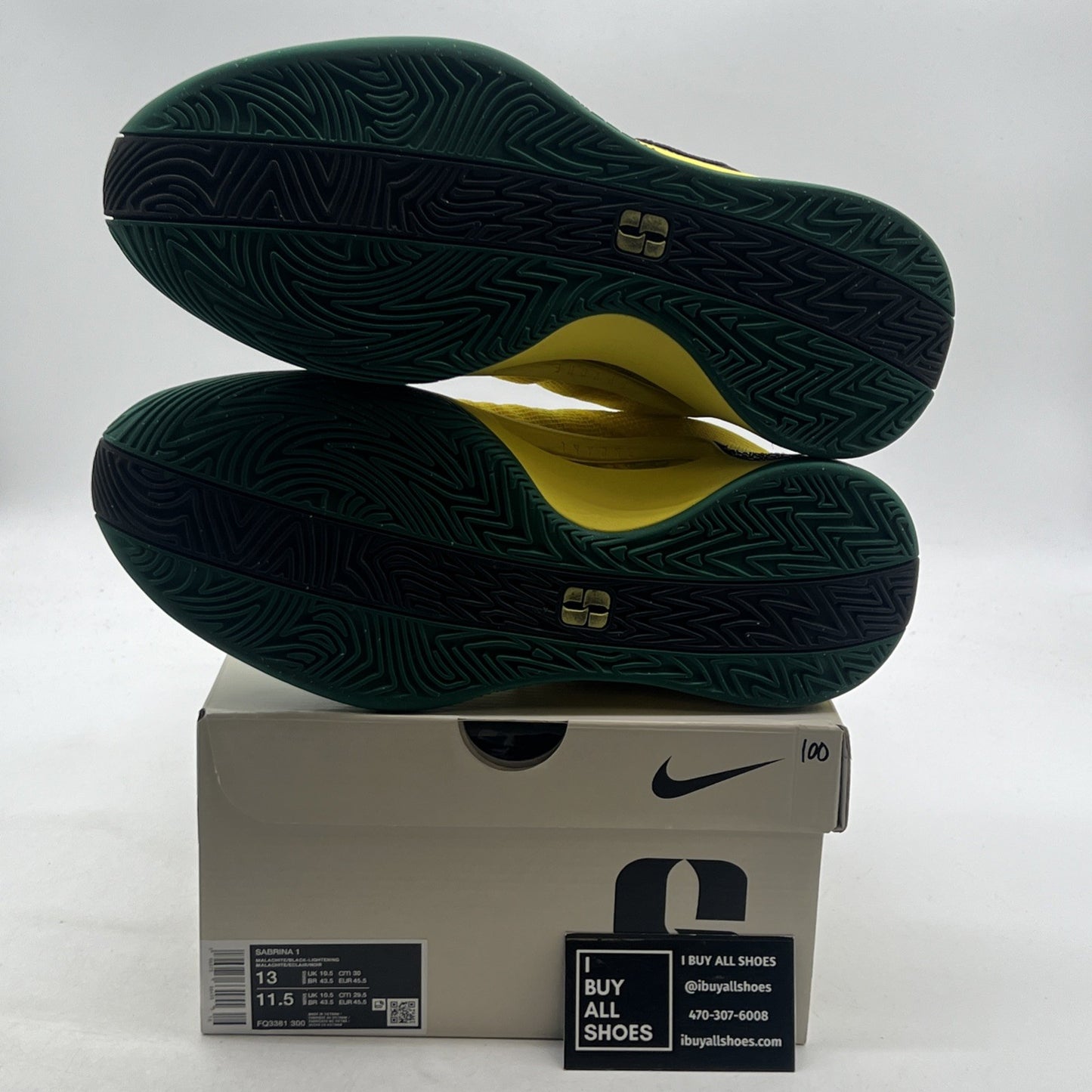 Size 13 - Nike Sabrina 1 Oregon Ducks W (FQ3381-300)
