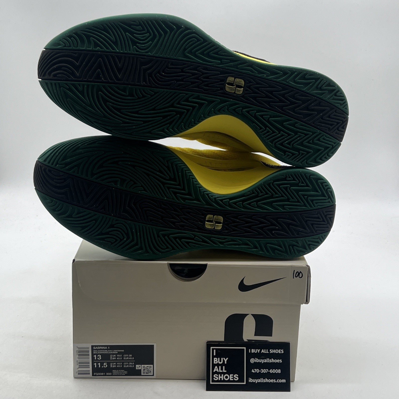 Size 13 - Nike Sabrina 1 Oregon Ducks W (FQ3381-300)