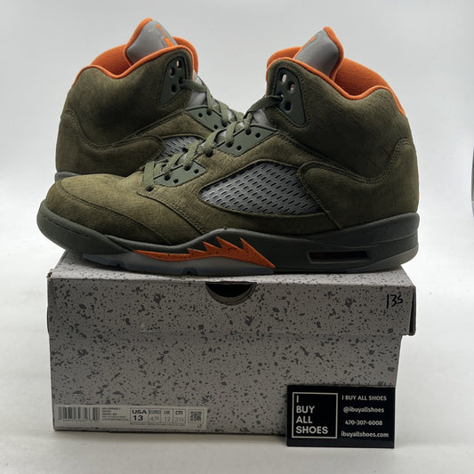 Size 13 - Air Jordan 5 Retro 2024 Olive (DD0587-308)