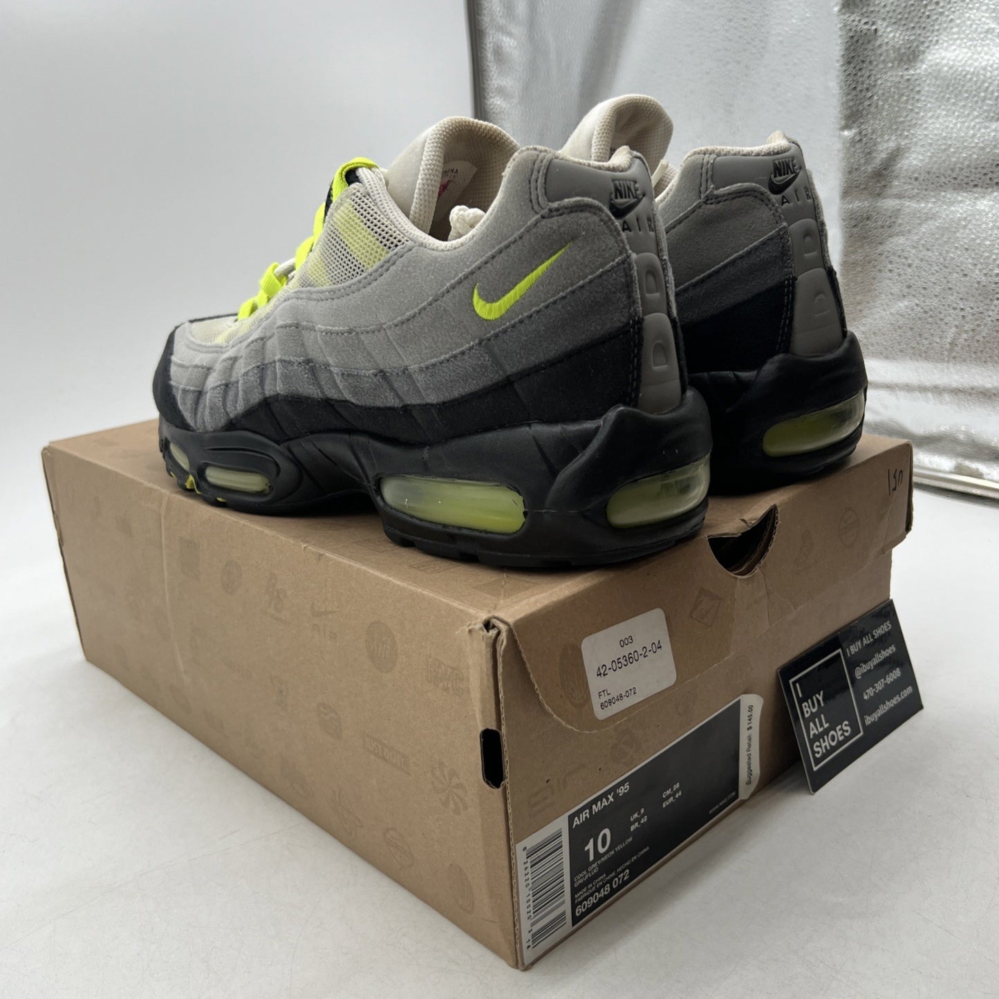 Size 10 - Nike Air Max 95 2010 Neon (609048-072)