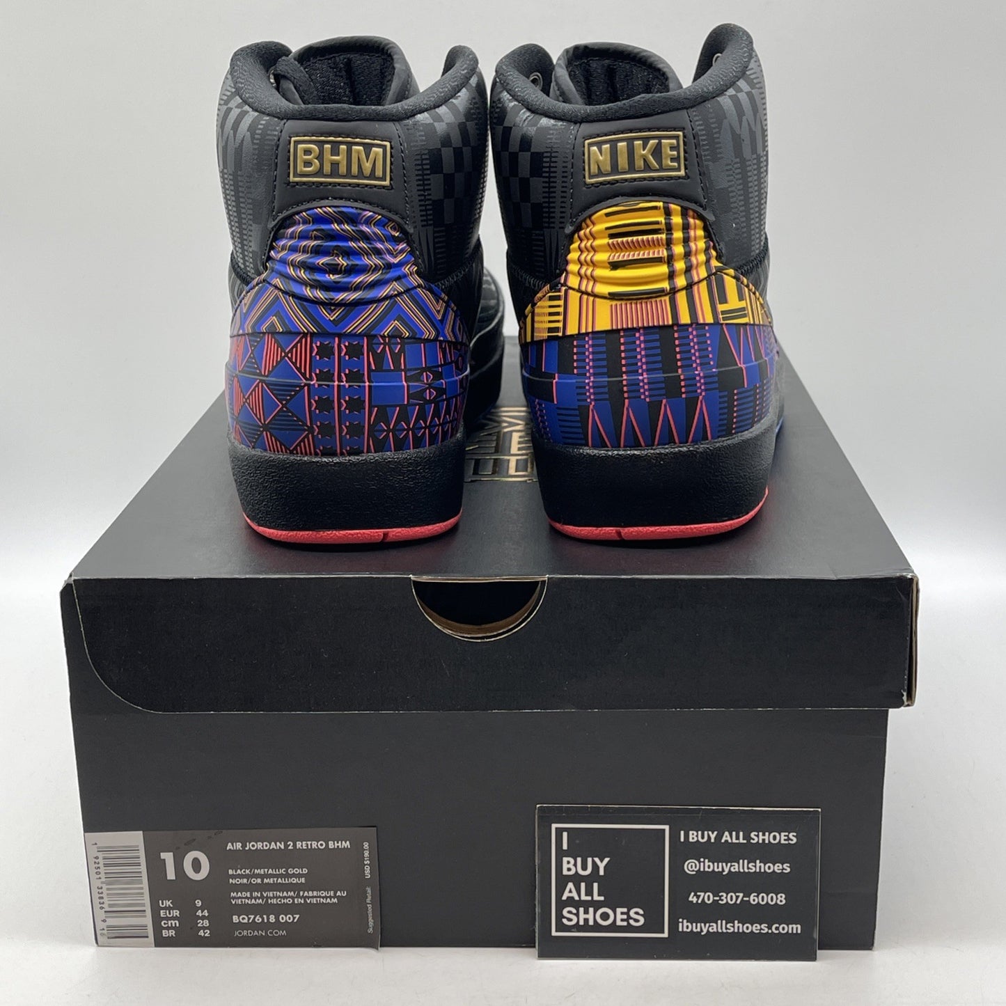 Size 10 - Air Jordan 2 Retro 2019 Black History Month Leather (BQ7618-007)