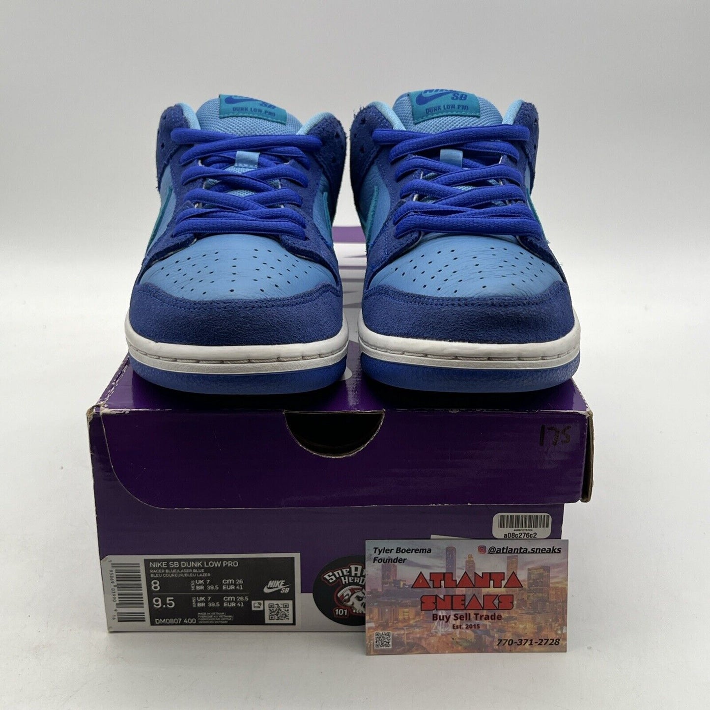 Size 8 - Nike Dunk Low Pro SB Fruity Pack - Blue Raspberry (DM0807-400)