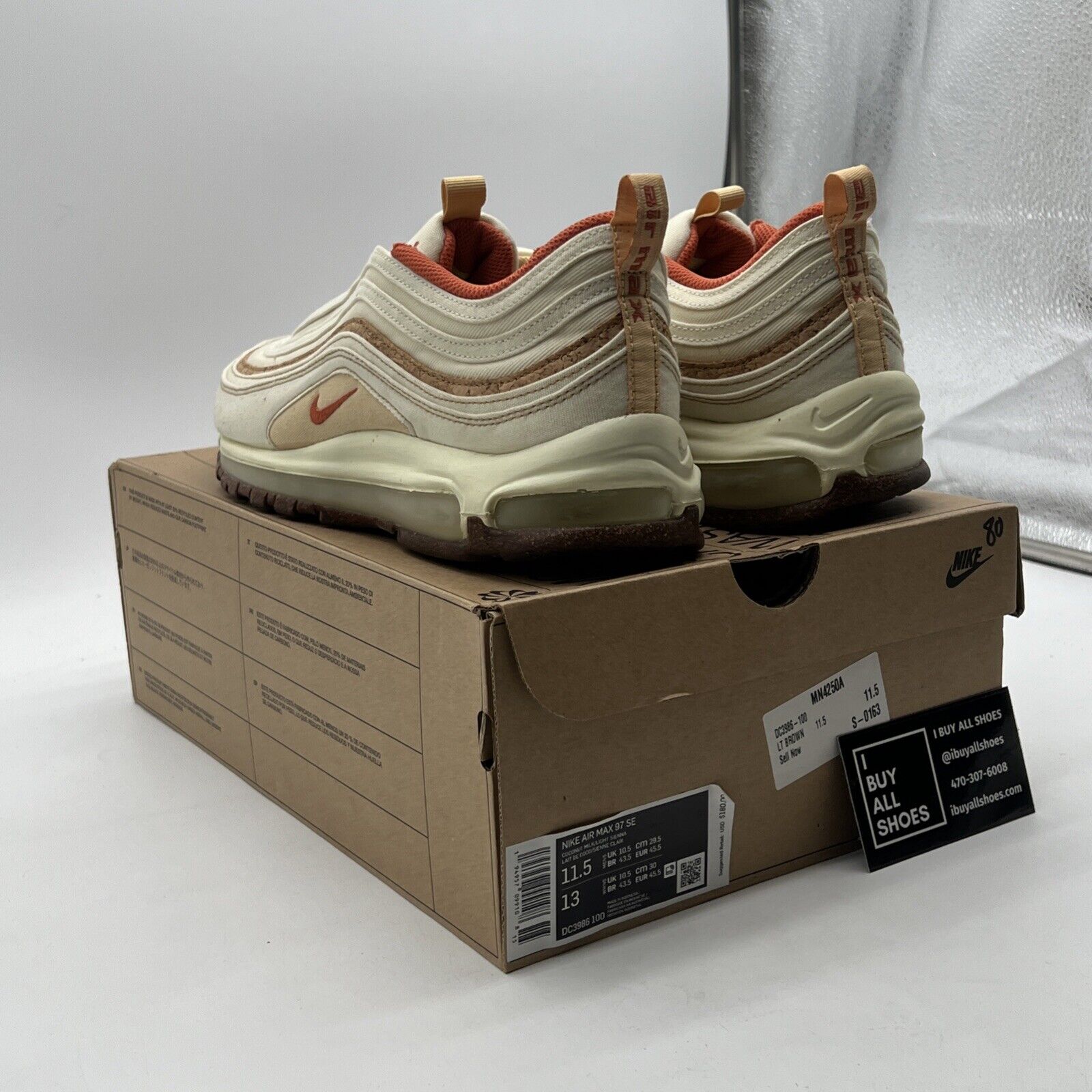 Size 11.5 - Nike Air Max 97 Cork - (DC3986-100)