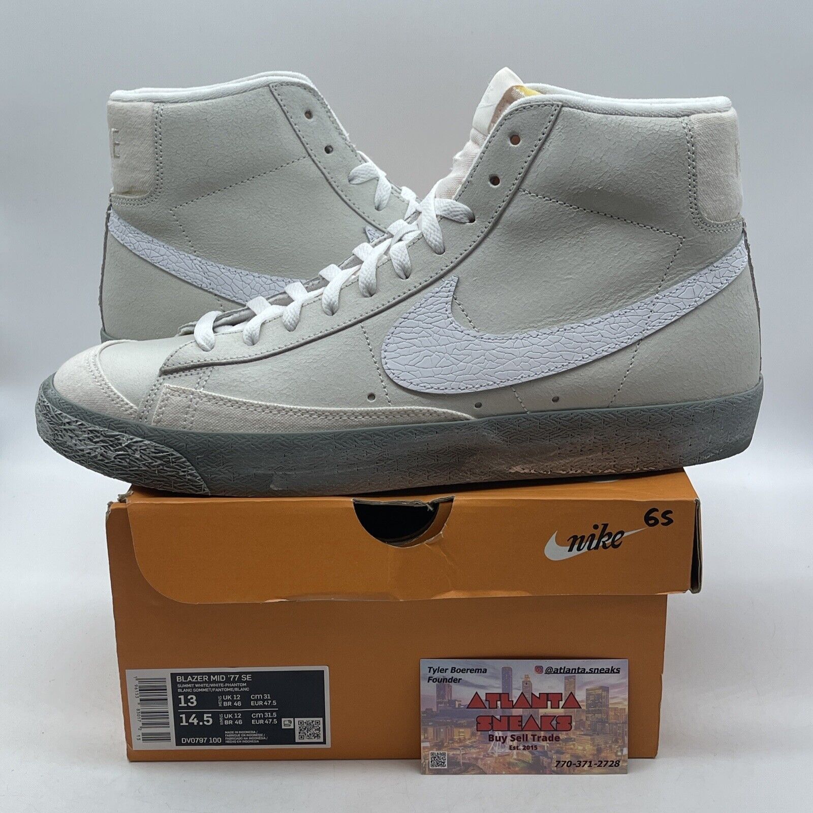 Size 13 - Nike Blazer '77 EMB Mid All-Star - Salt Flats Suede (DV0797-100)
