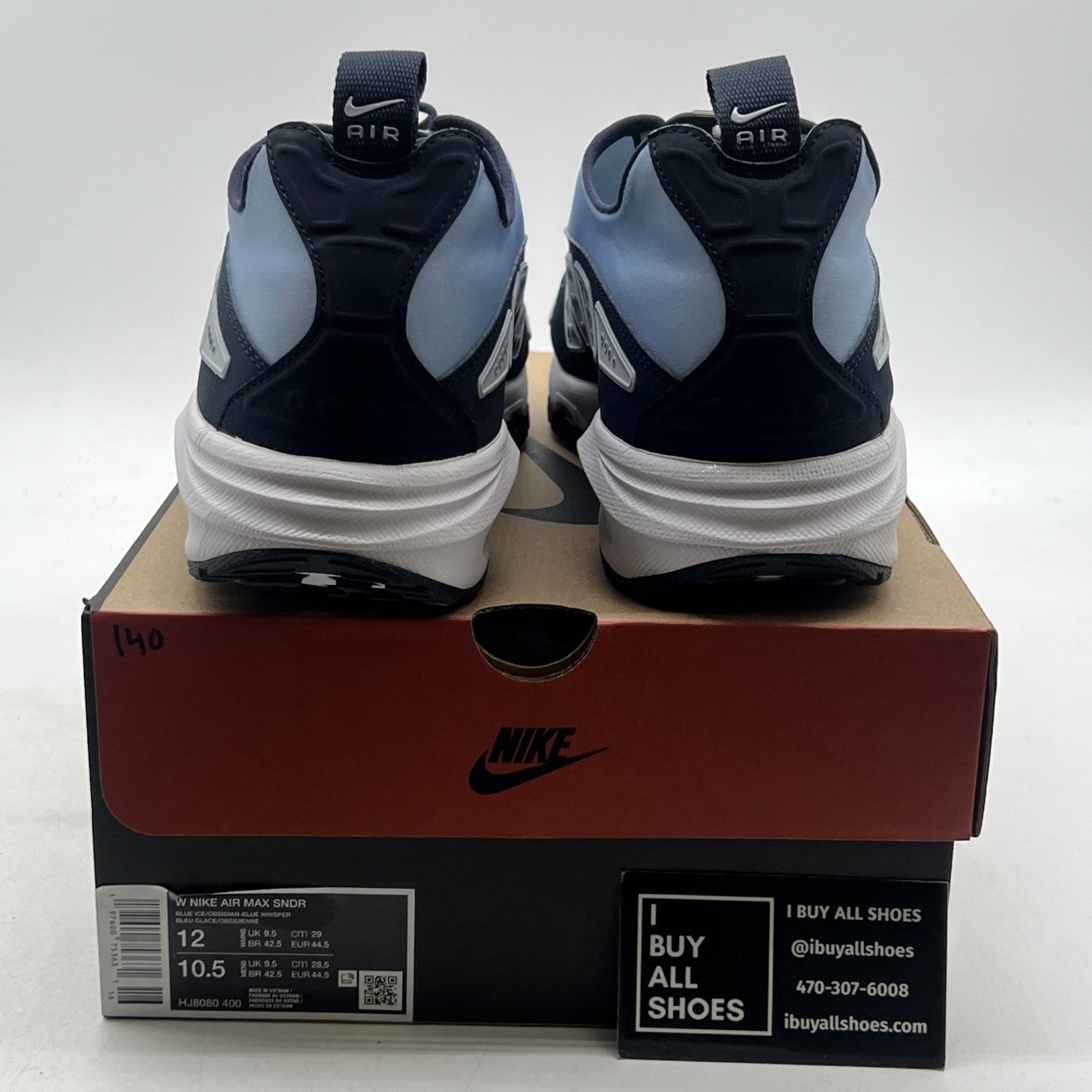 Size 12 - Nike Air Sunder Max Blue Ice W (HJ8080-400)