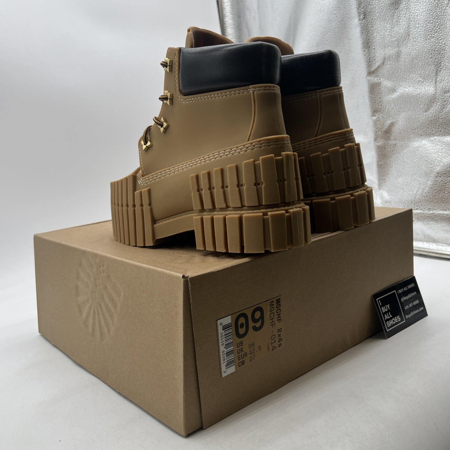 Size 9 - MSCHF 2x4 Timberland Boots Big Red Boots
