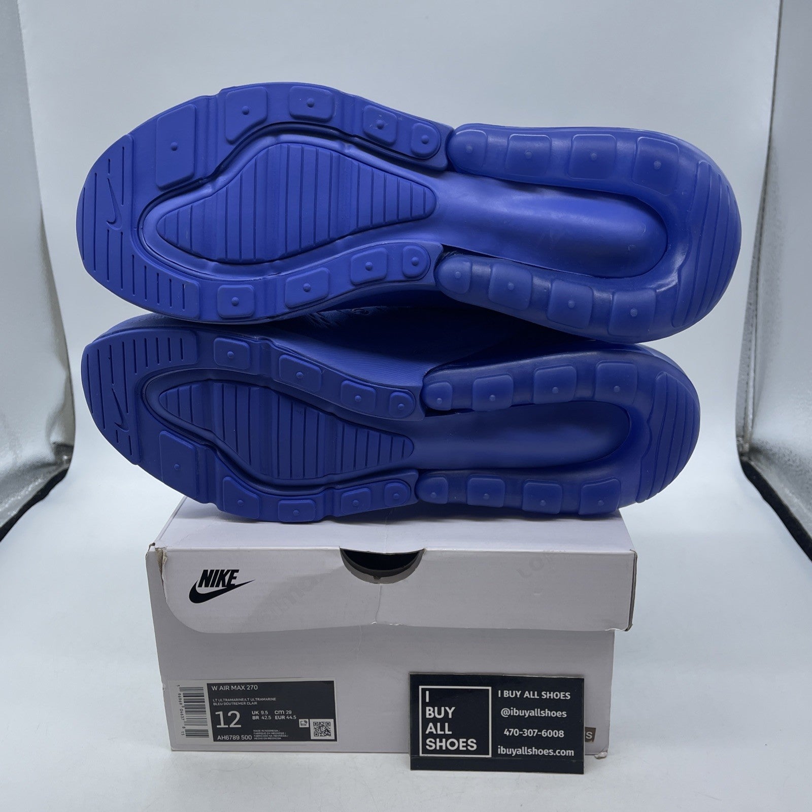 Size 12W - Nike Air Max 270 Light Ultramarine (AH6789-500)