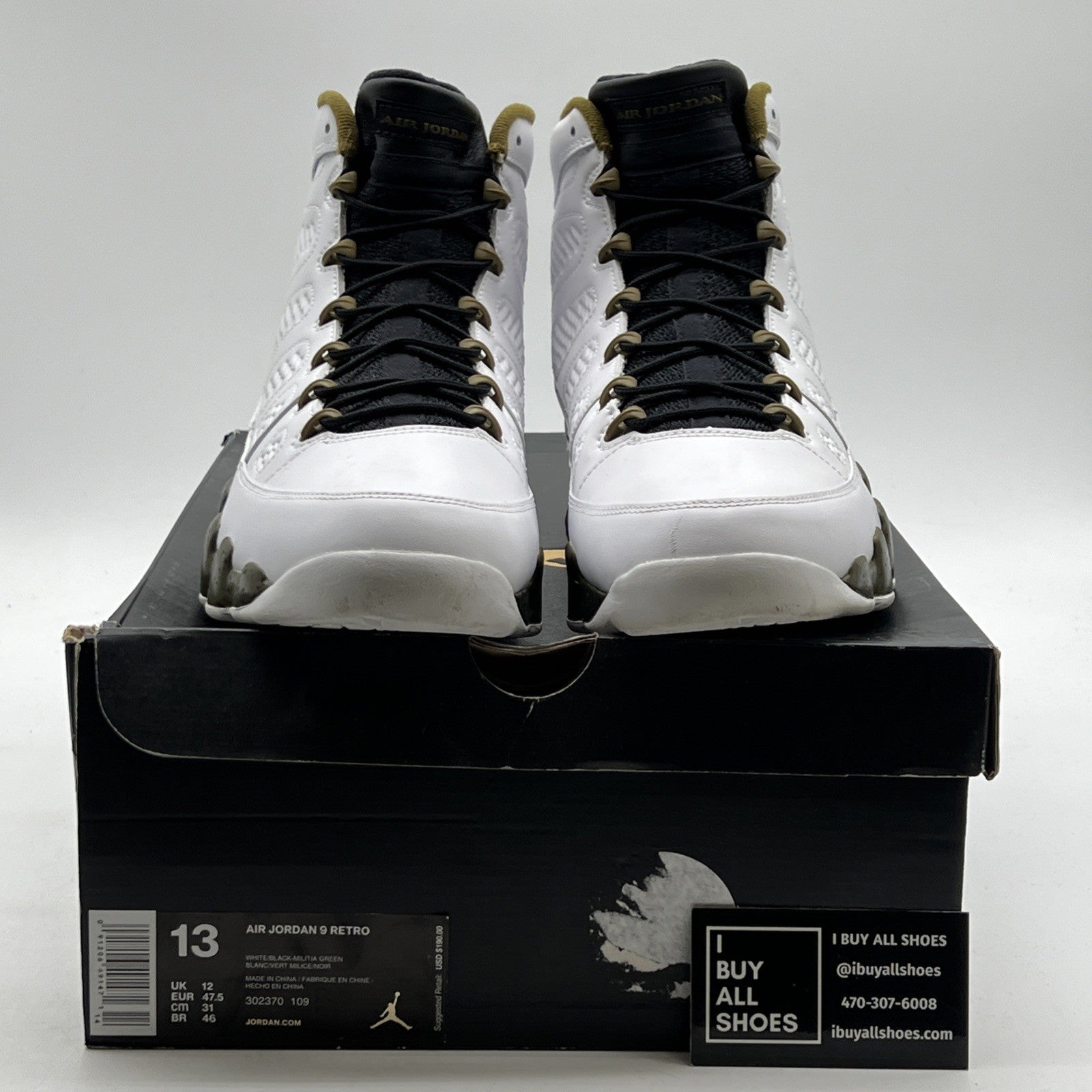 Size 13 - Air Jordan 9 Retro Statue (302370-109)