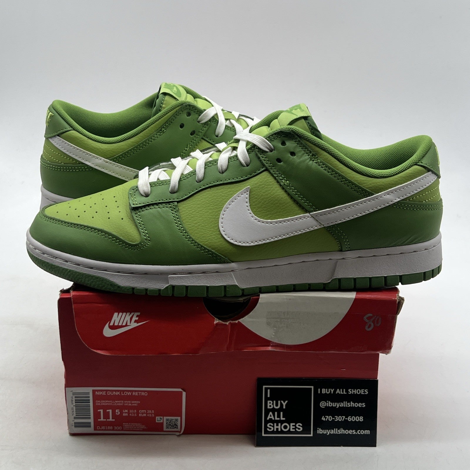 Size 11.5 - Nike Dunk Low Chlorophyll (DJ6188-300)