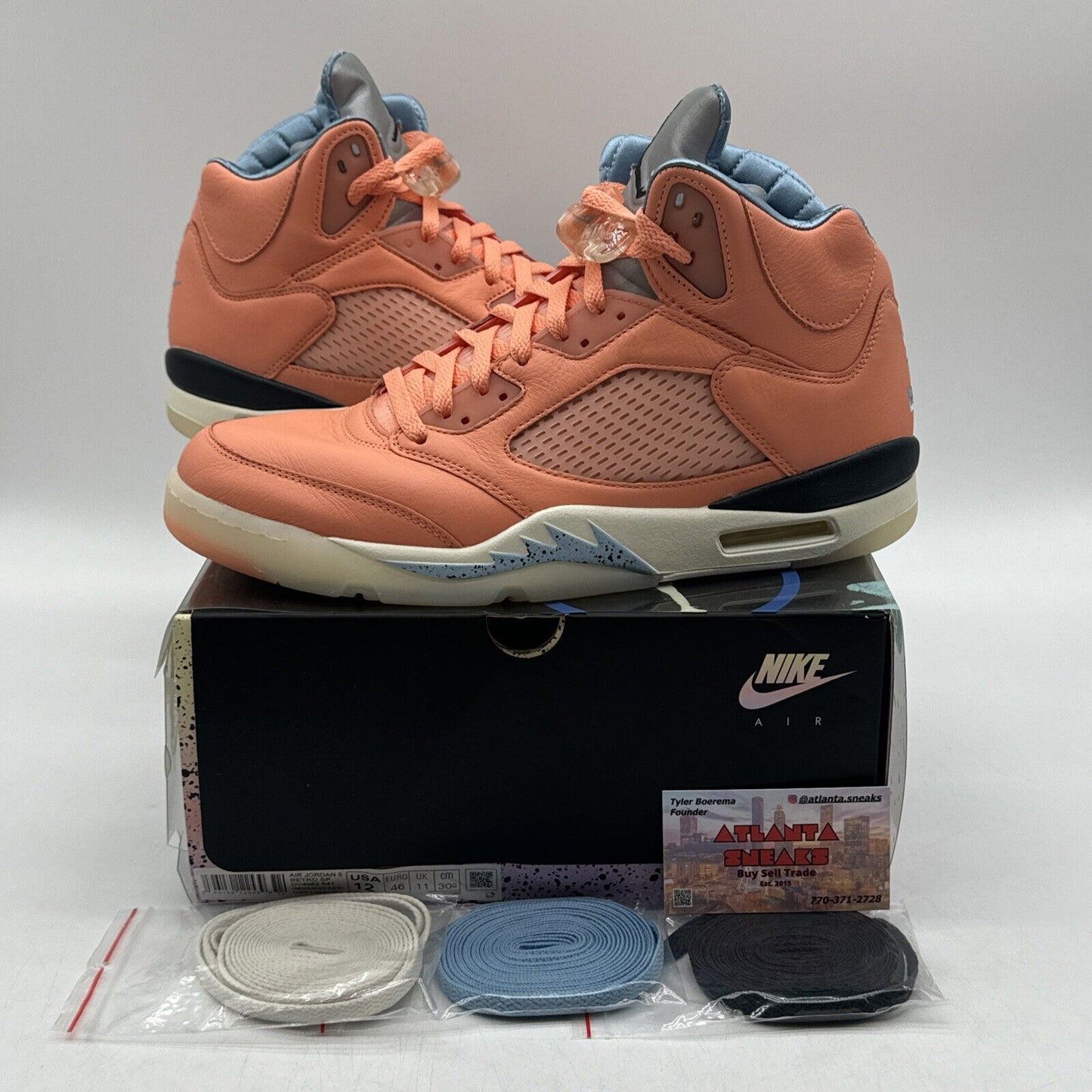 Size 12 - Jordan 5 Retro x DJ Khaled Mid We The Best - Crimson Bliss Pink Orange