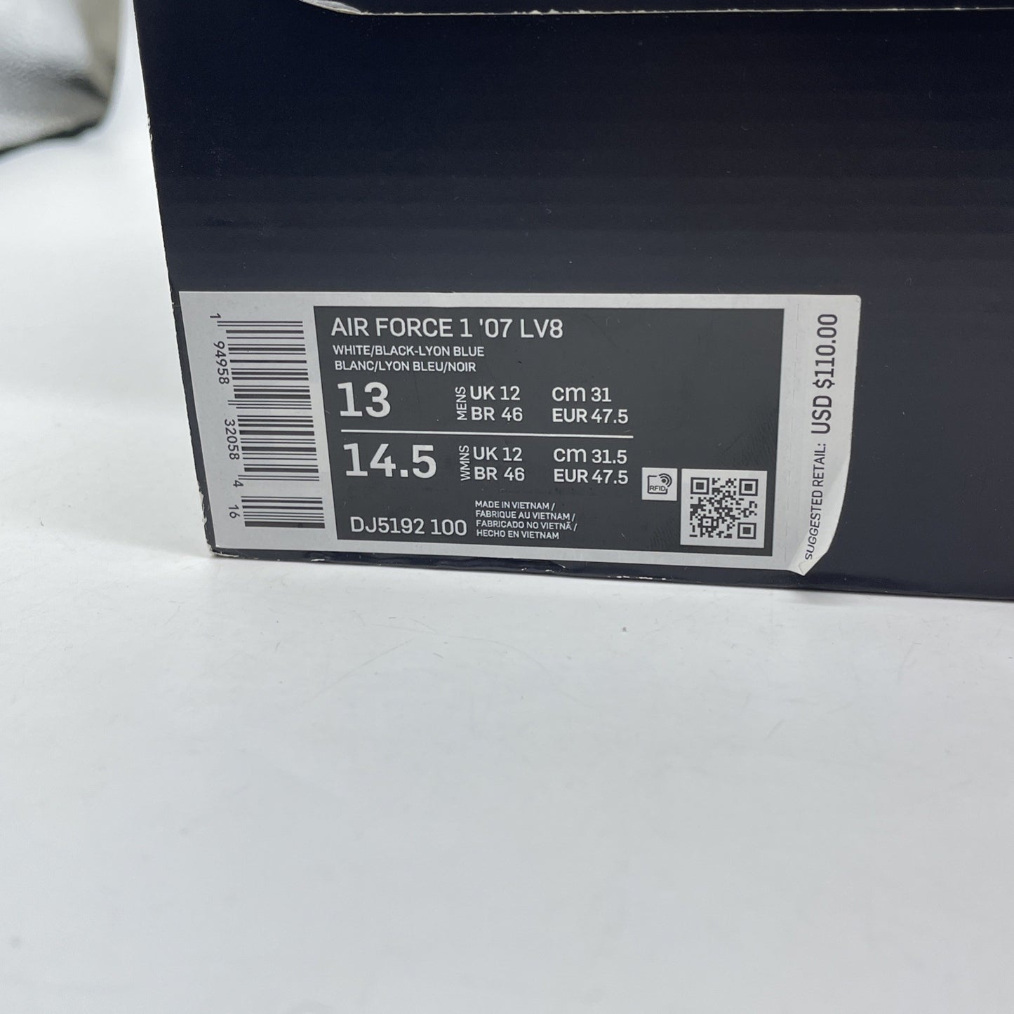 Size 13 - Nike Ken Griffey Jr. x Air Force 1 '07 LV8 Jr. & Sr. (DJ5192-100)