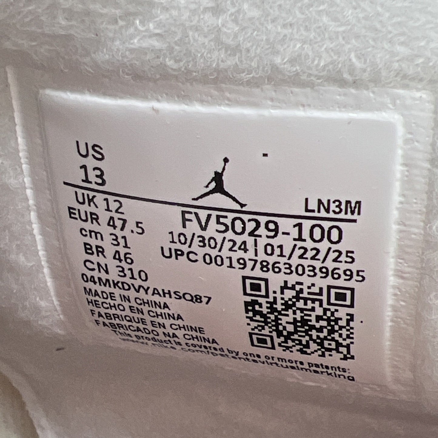 Size 13 - Air Jordan 4 Retro OG 2025 White Cement (FV5029-100)