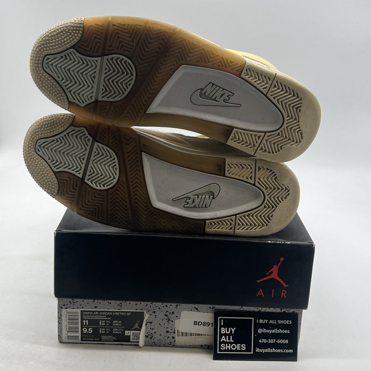 Size 11W - Air Jordan 4 SP x Off-White Mid Sail W (CV9388-100)