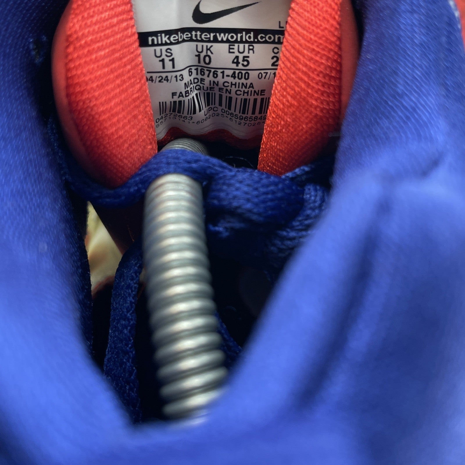 Size 11 - Nike Air Force Max CB 2 Hyperfuse Deep Roya (616761-400)