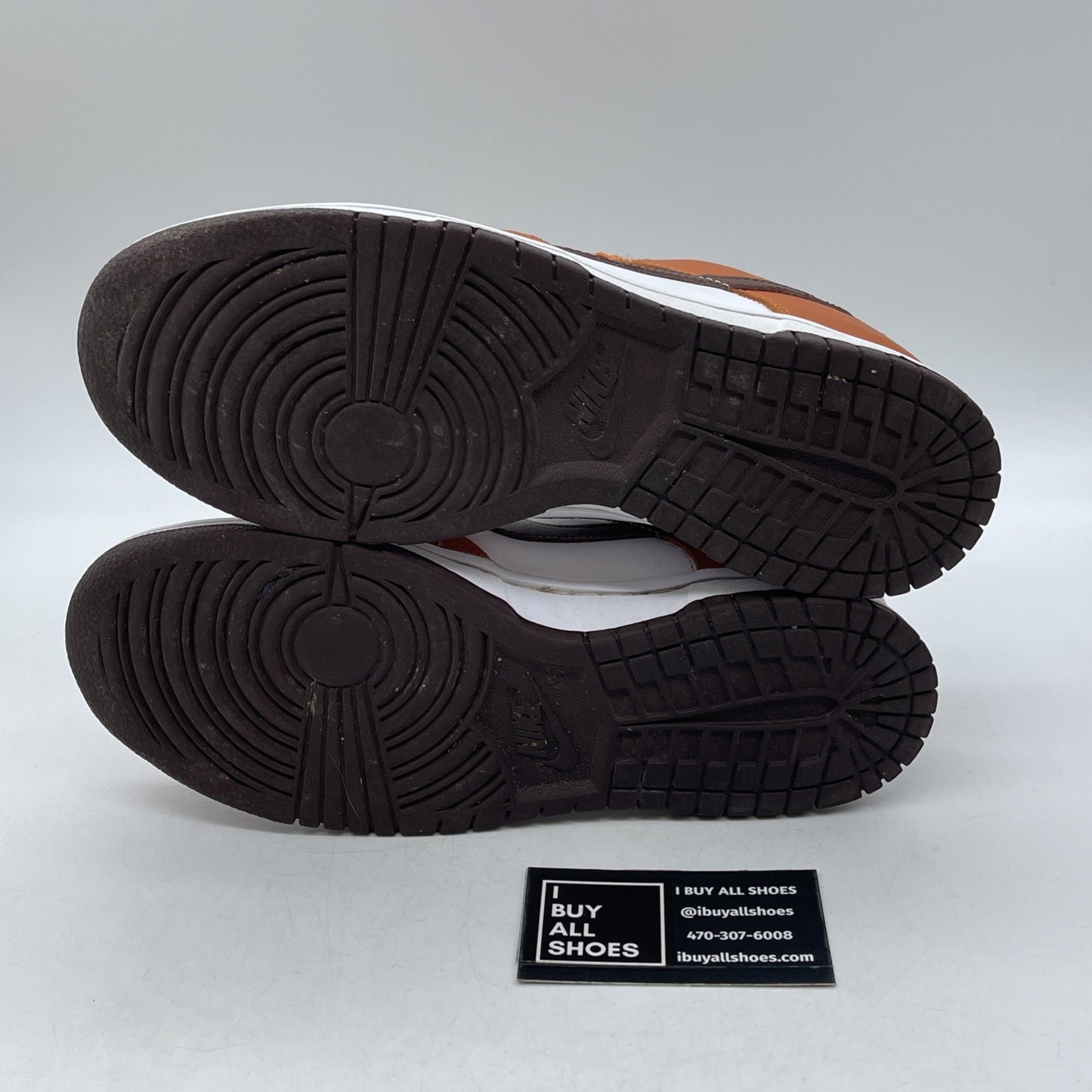 Size 9W - Nike Dunk Low Bronze Eclipse Orange White Leather (DQ4697-800)