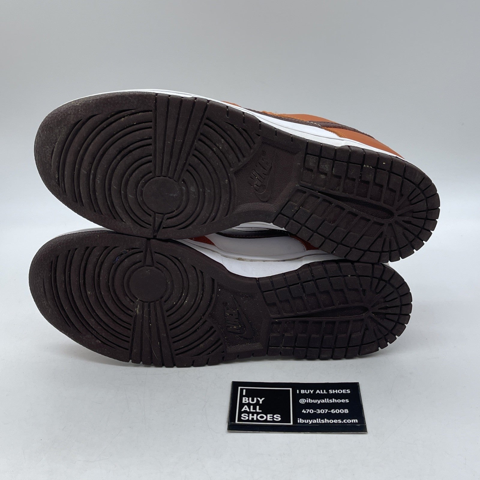 Size 9W - Nike Dunk Low Bronze Eclipse Orange White Leather (DQ4697-800)