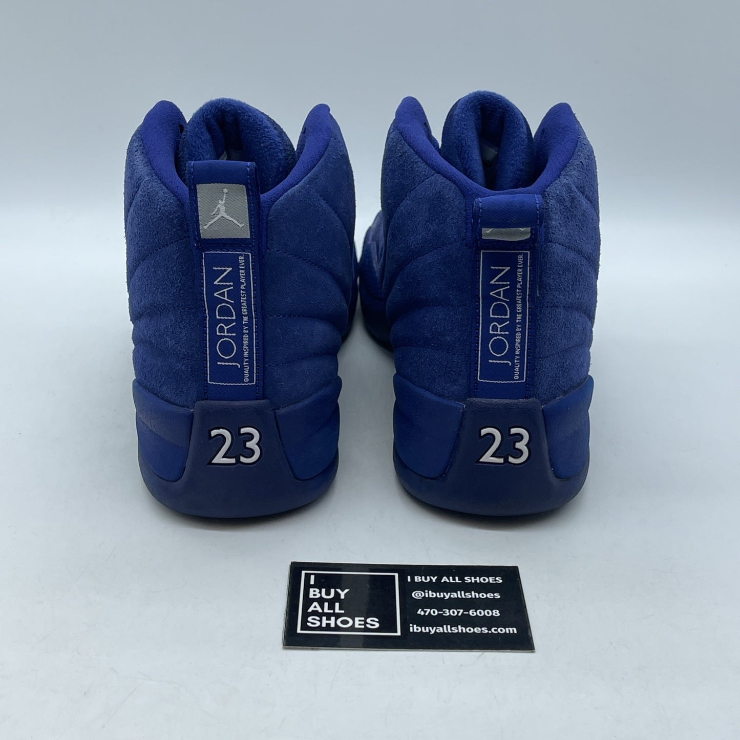 Size 9 - Air Jordan 12 Retro Deep Royal Suede Leather (130690-400)