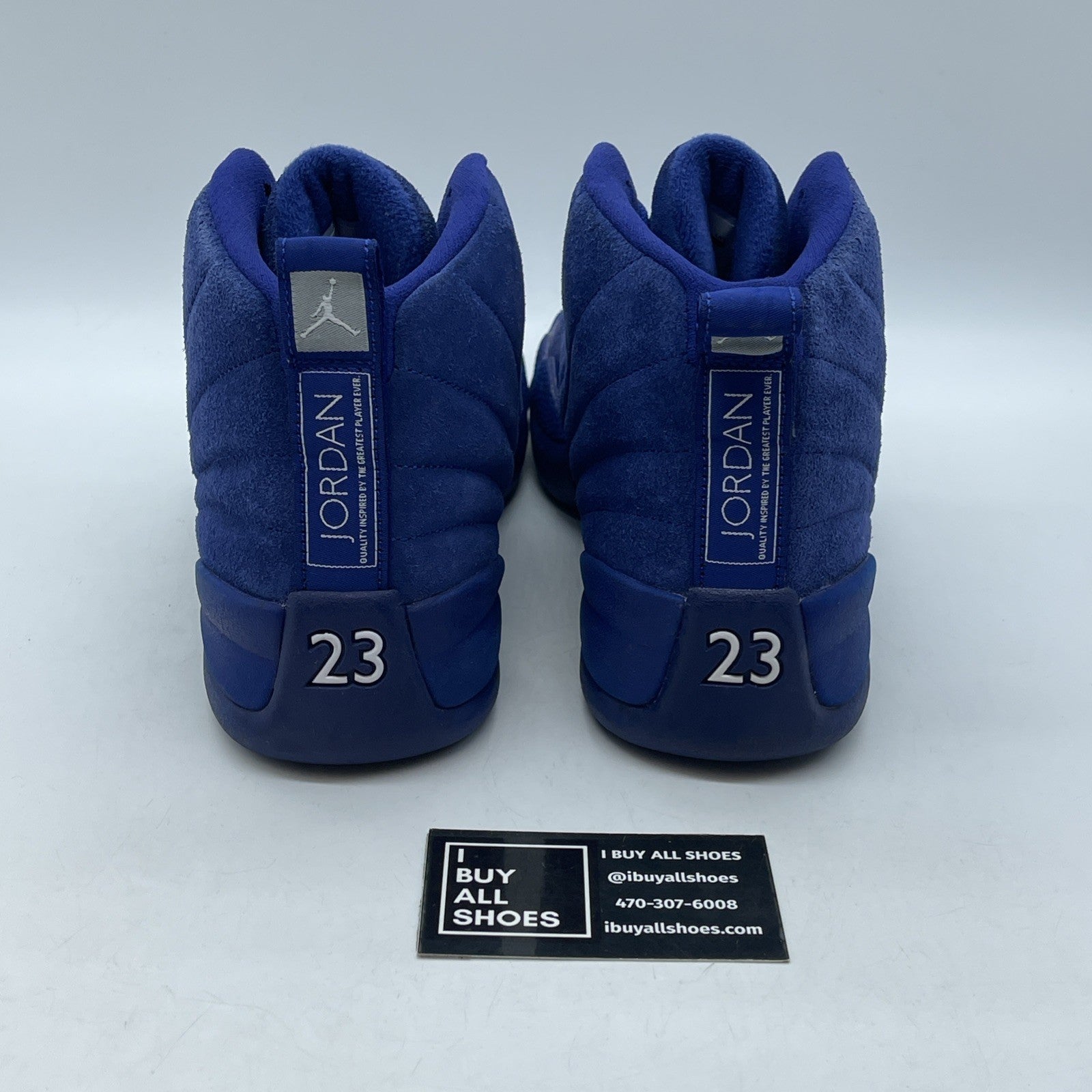 Size 9 - Air Jordan 12 Retro Deep Royal Suede Leather (130690-400)