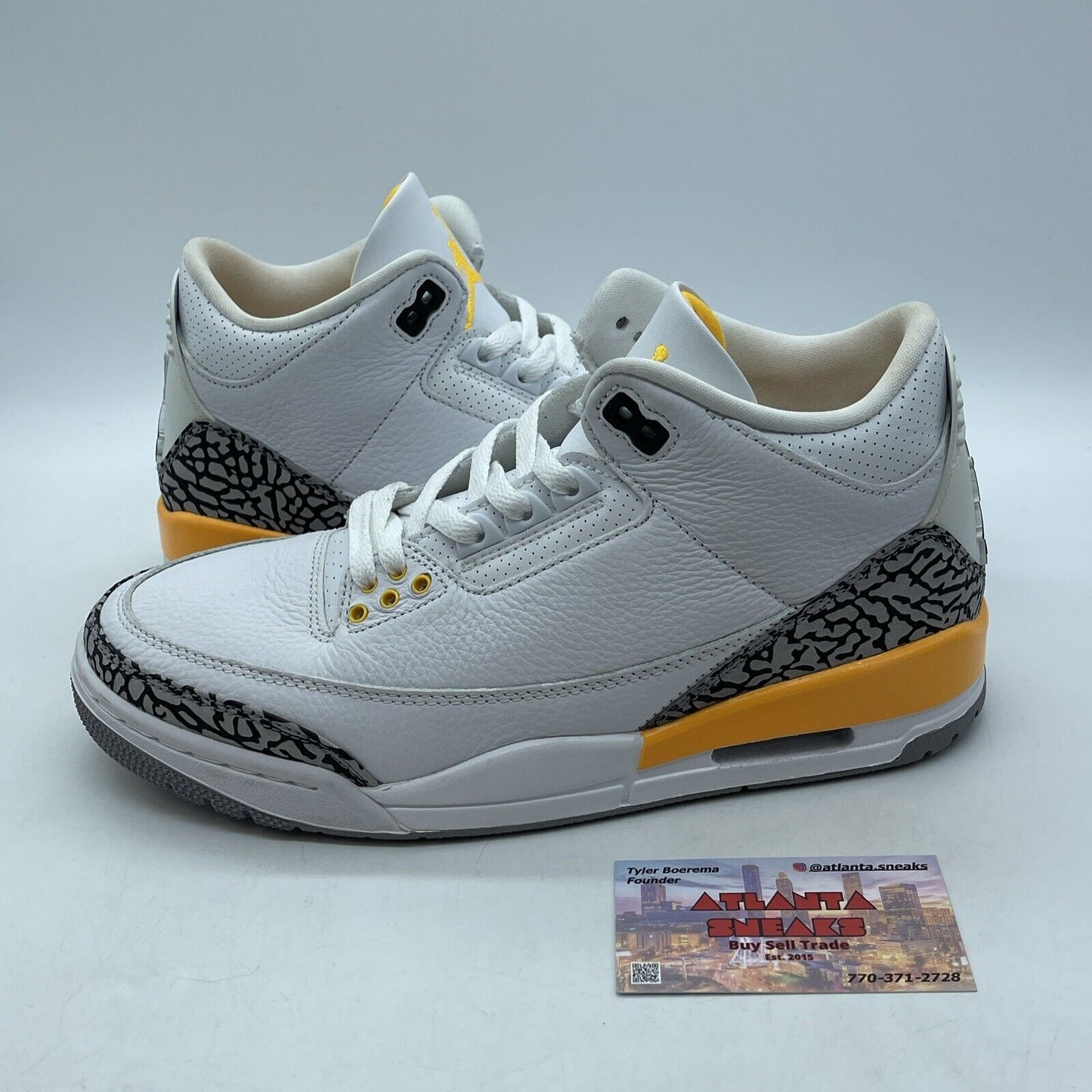 Size 10W - Air Jordan 3 Retro Laser Orange White Grey Suede (CK9246-108)