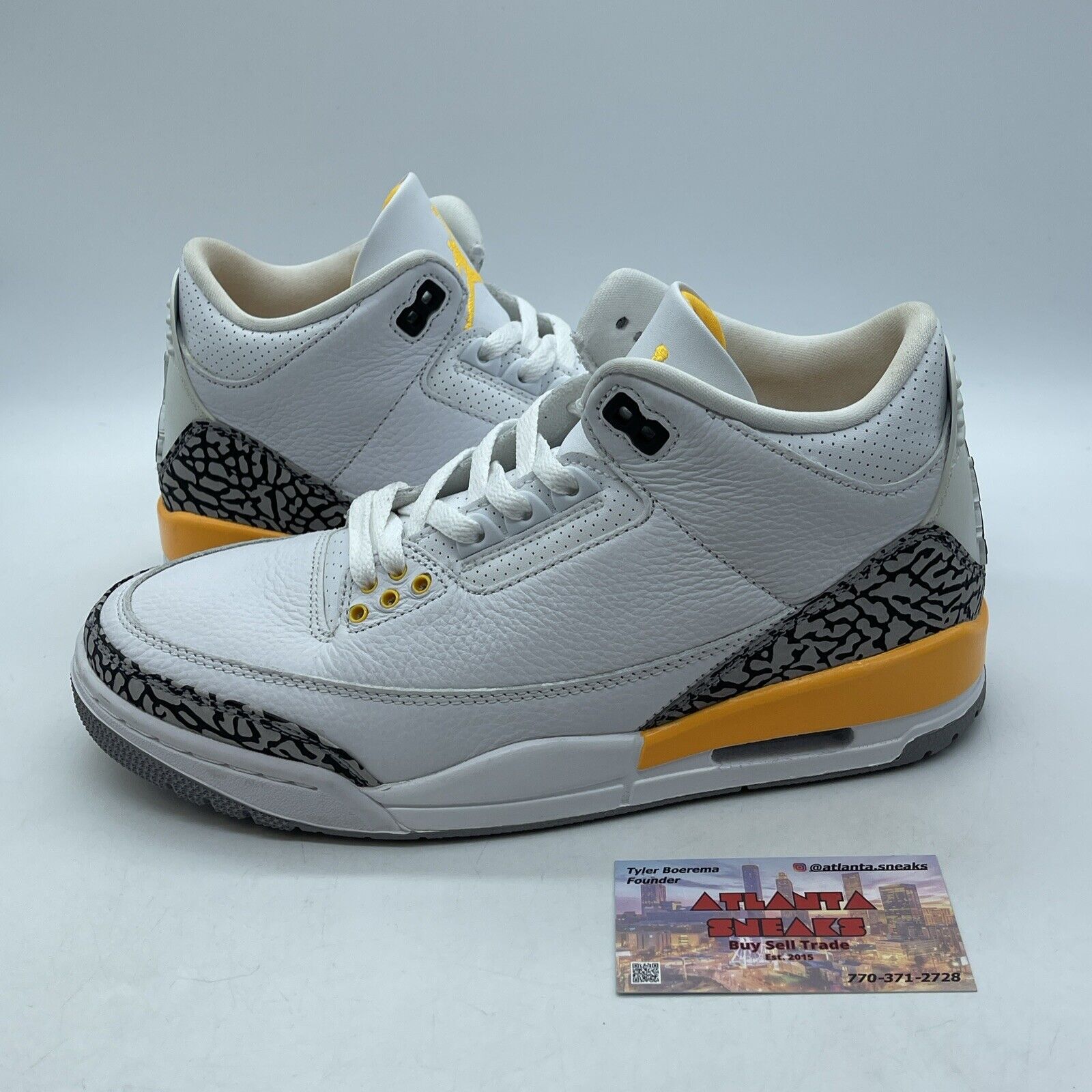 Size 10W - Air Jordan 3 Retro Laser Orange White Grey Suede (CK9246-108)