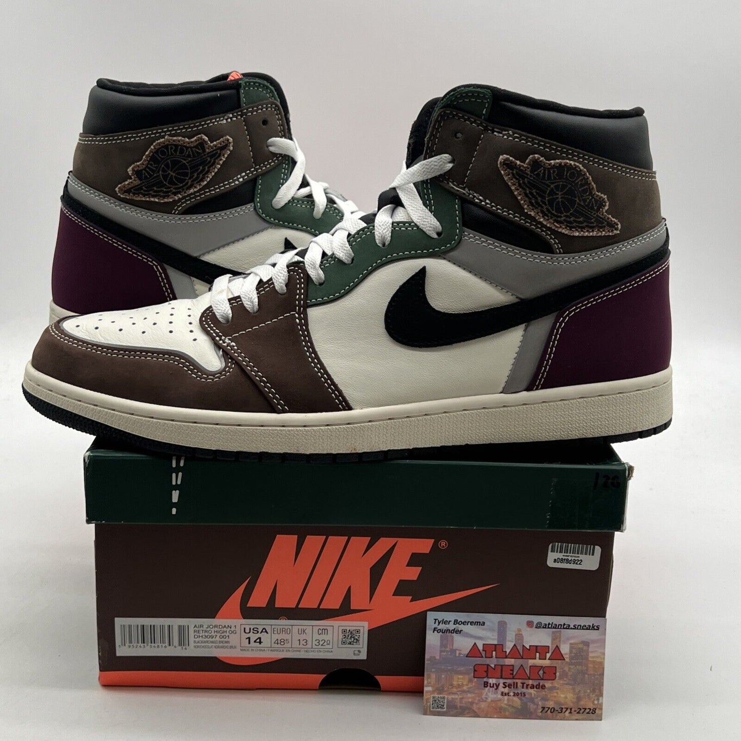 Size 14 - Air Jordan 1 High OG Crafted 2021 (DH3097-001)