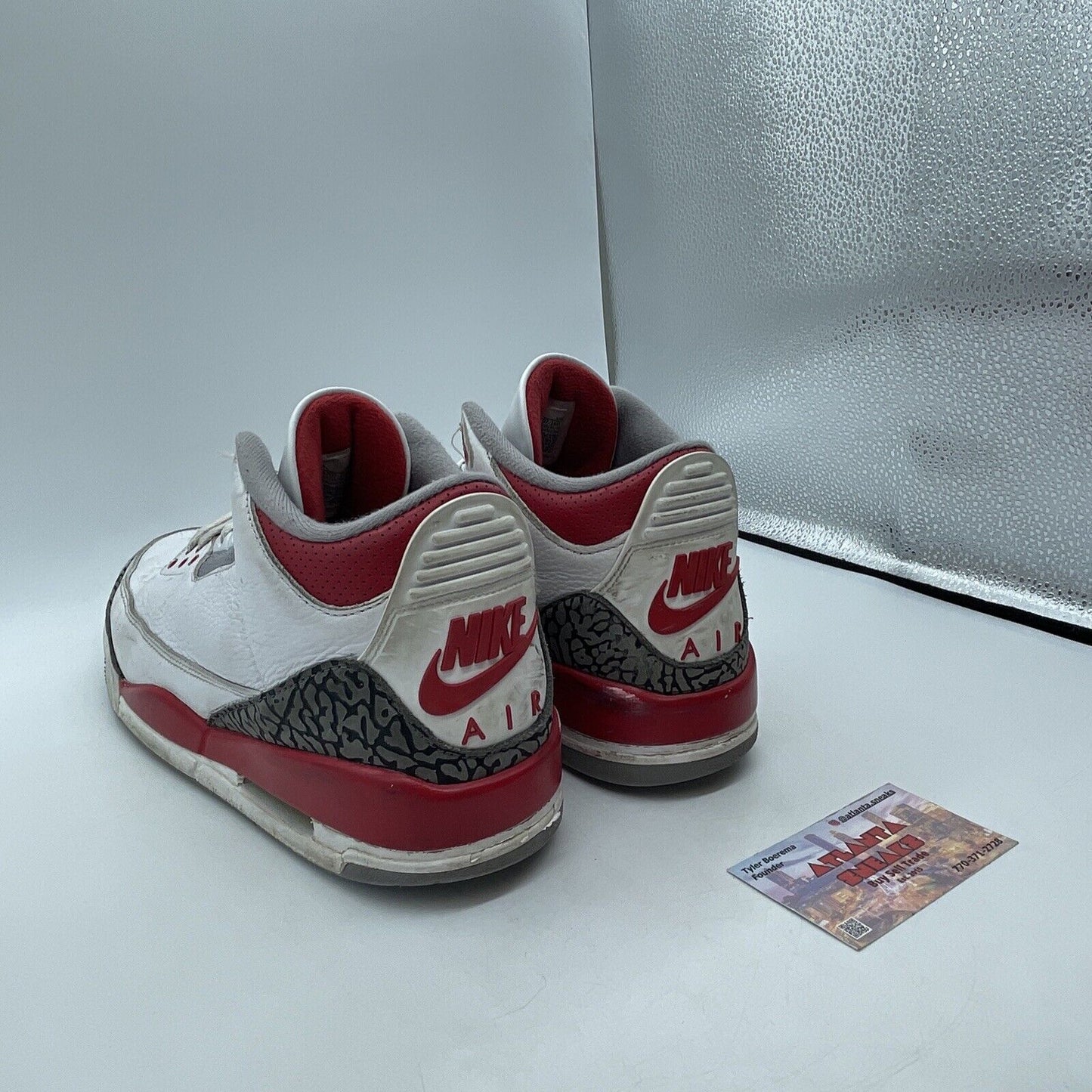 Size 9.5 - Jordan 3 Retro Mid Fire Red Grey White Leather (DN3707-160)