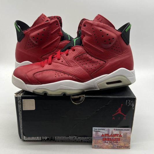 Size 10.5 - Air Jordan 6 Spizike History of Jordan Red White Leather 694091-625