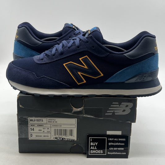 Size 14 - New Balance 515 D Classics Lifestyle Shoes Navy Blue (ML5150TS)