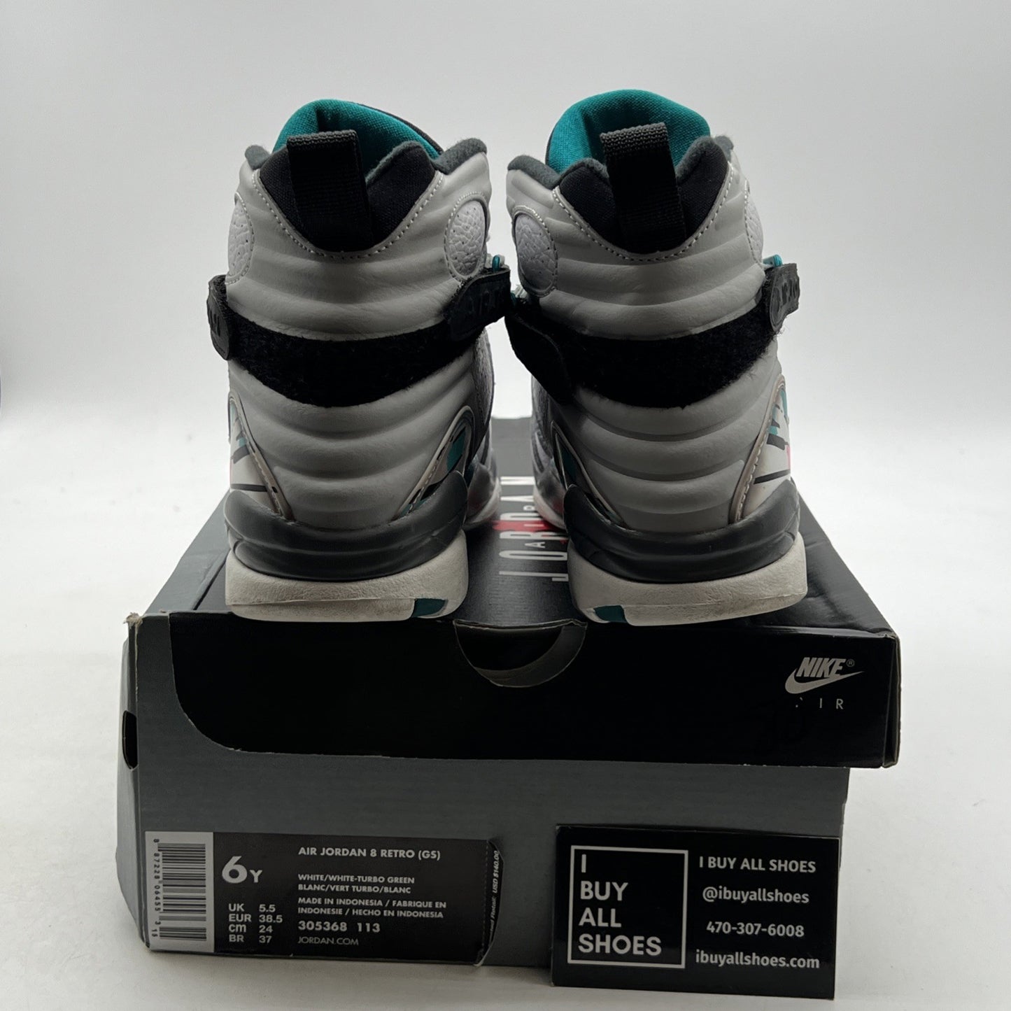 Size 6Y - Air Jordan 8 VIII Retro South Beach (305368-113)