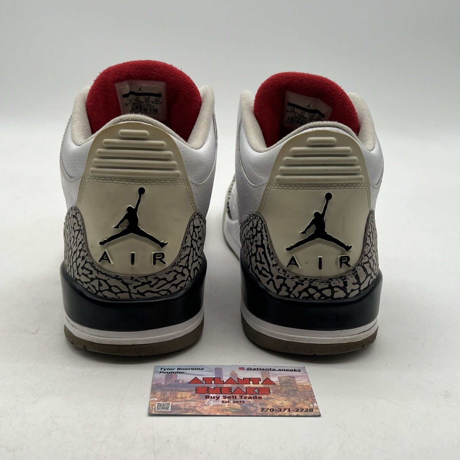 Size 12 - Air Jordan 3 Retro White Cement 2011 (136064-105)