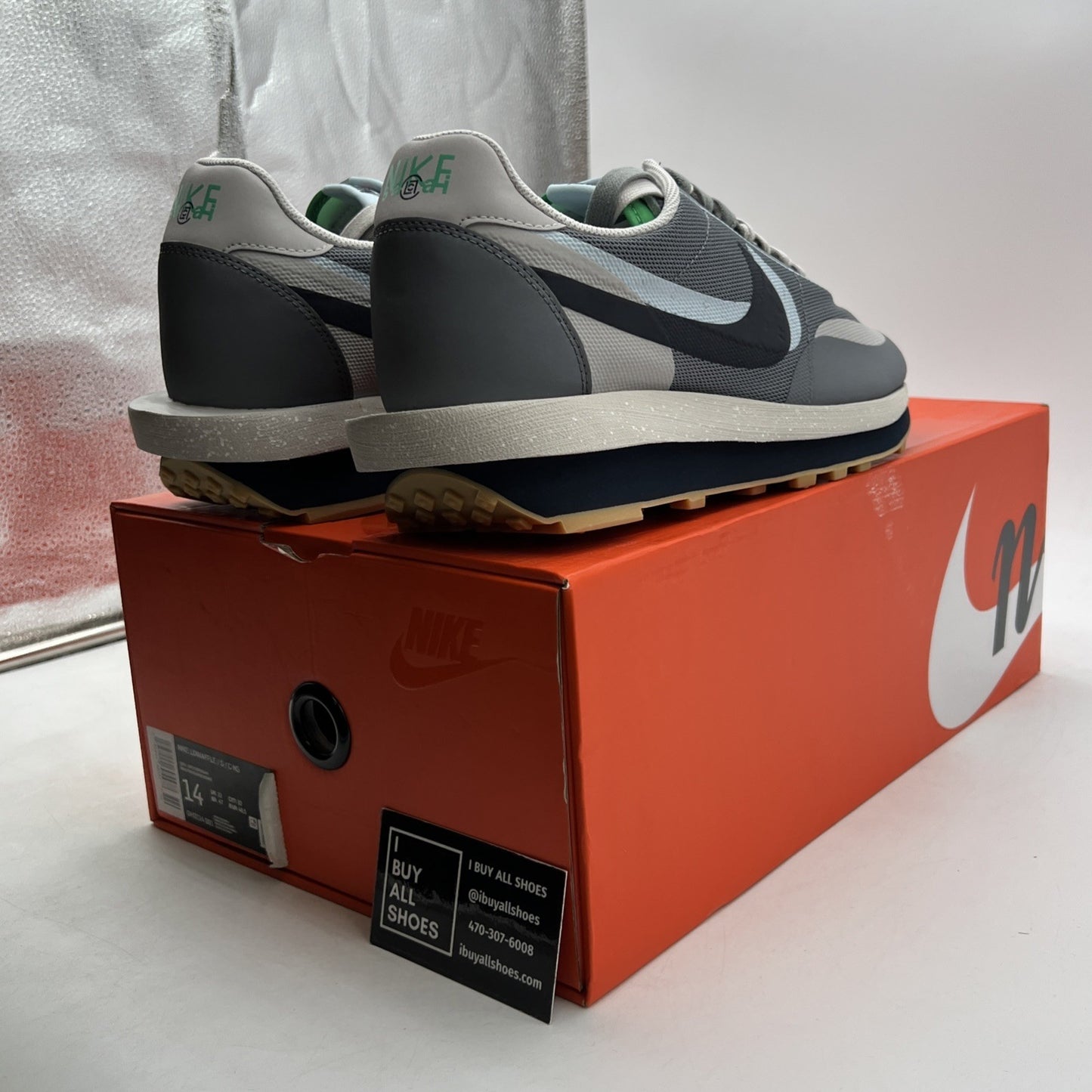 Size 14 - Nike sacai x Clot x LDWaffle Kiss Of Death 2 (DH3114-001)
