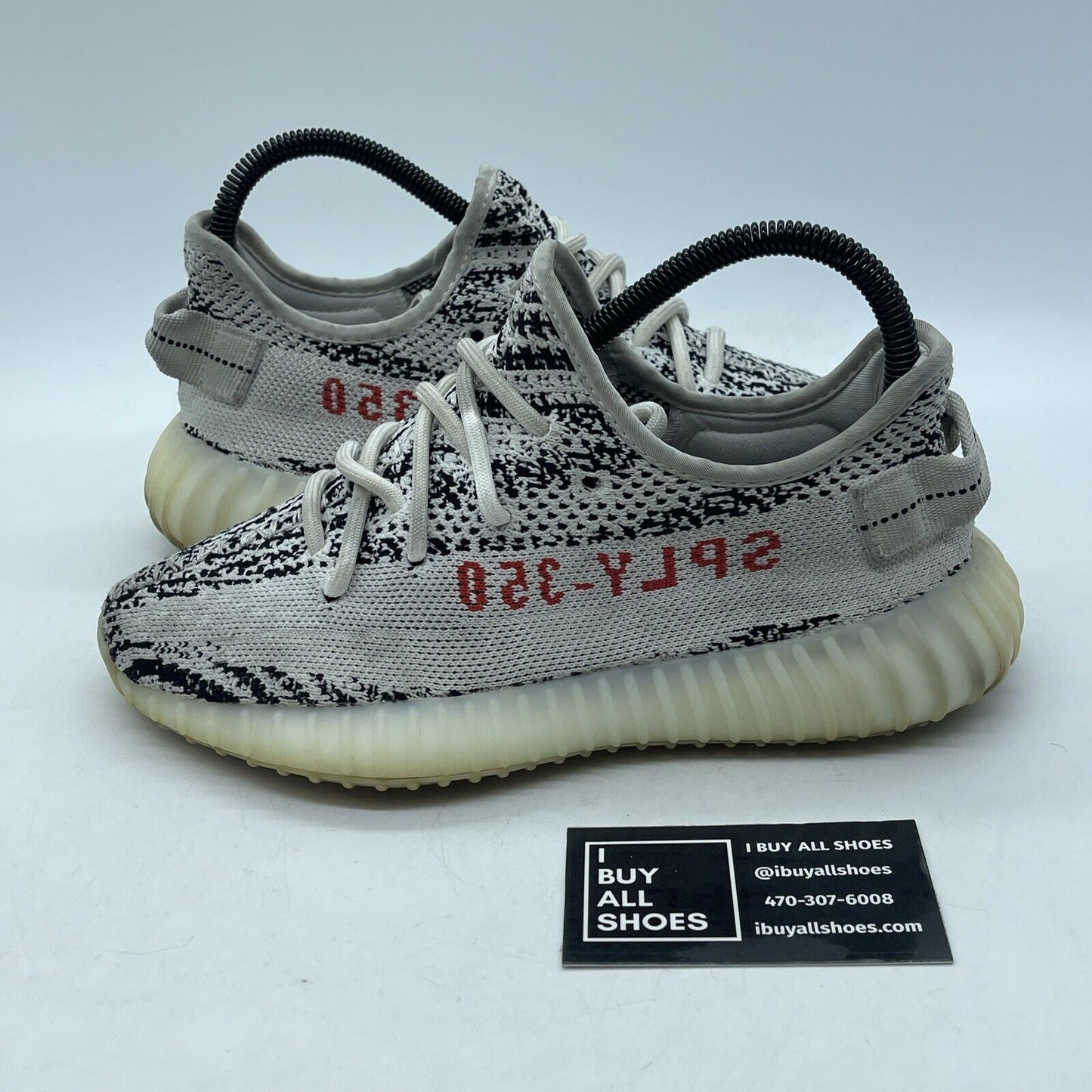 Size 4.5 - adidas Yeezy Boost 350 V2 Low Zebra White Black Suede (CP9654)