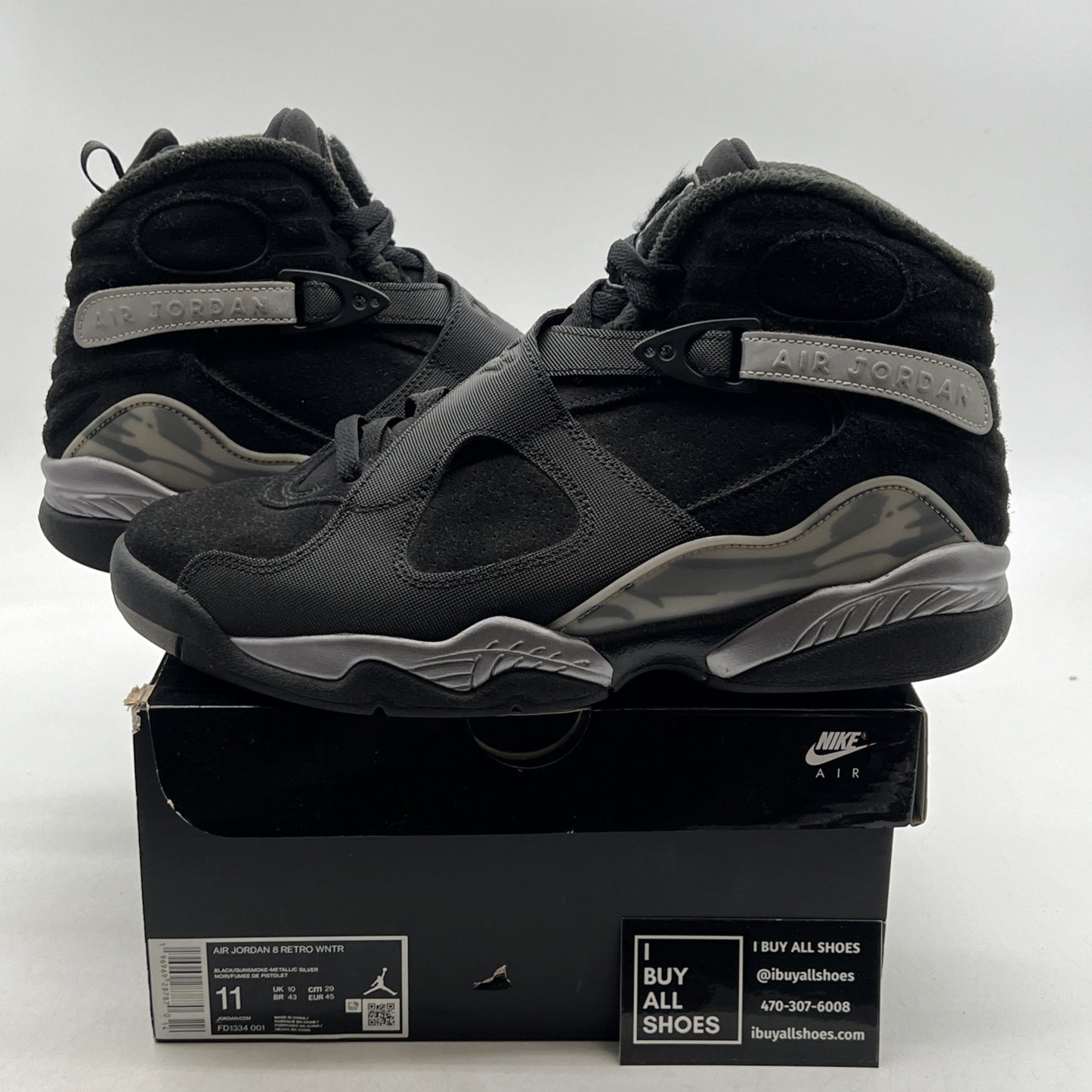Size 11 - Air Jordan 8 Retro Winterized Gunsmoke (FD1334-001)