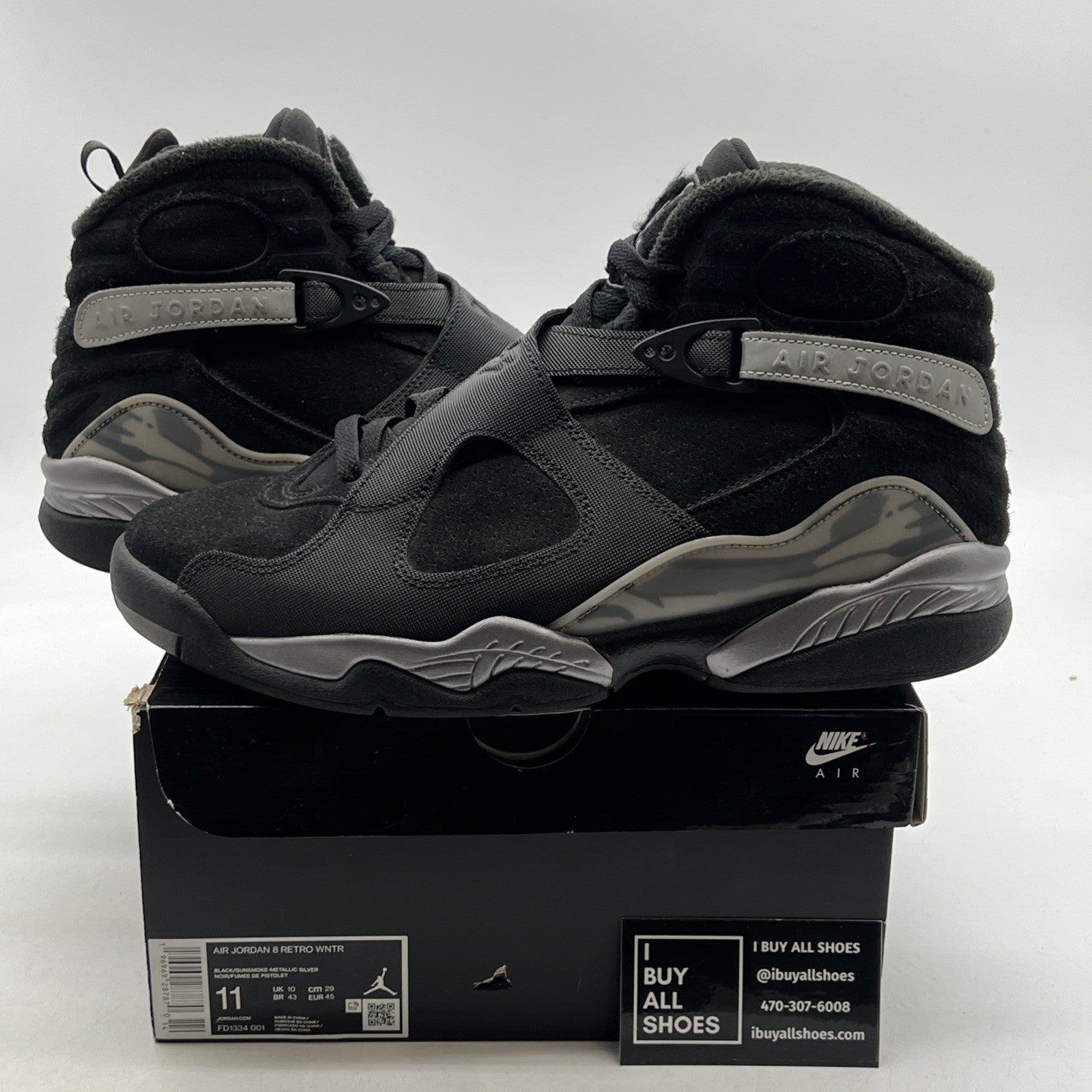 Size 11 - Air Jordan 8 Retro Winterized Gunsmoke (FD1334-001)
