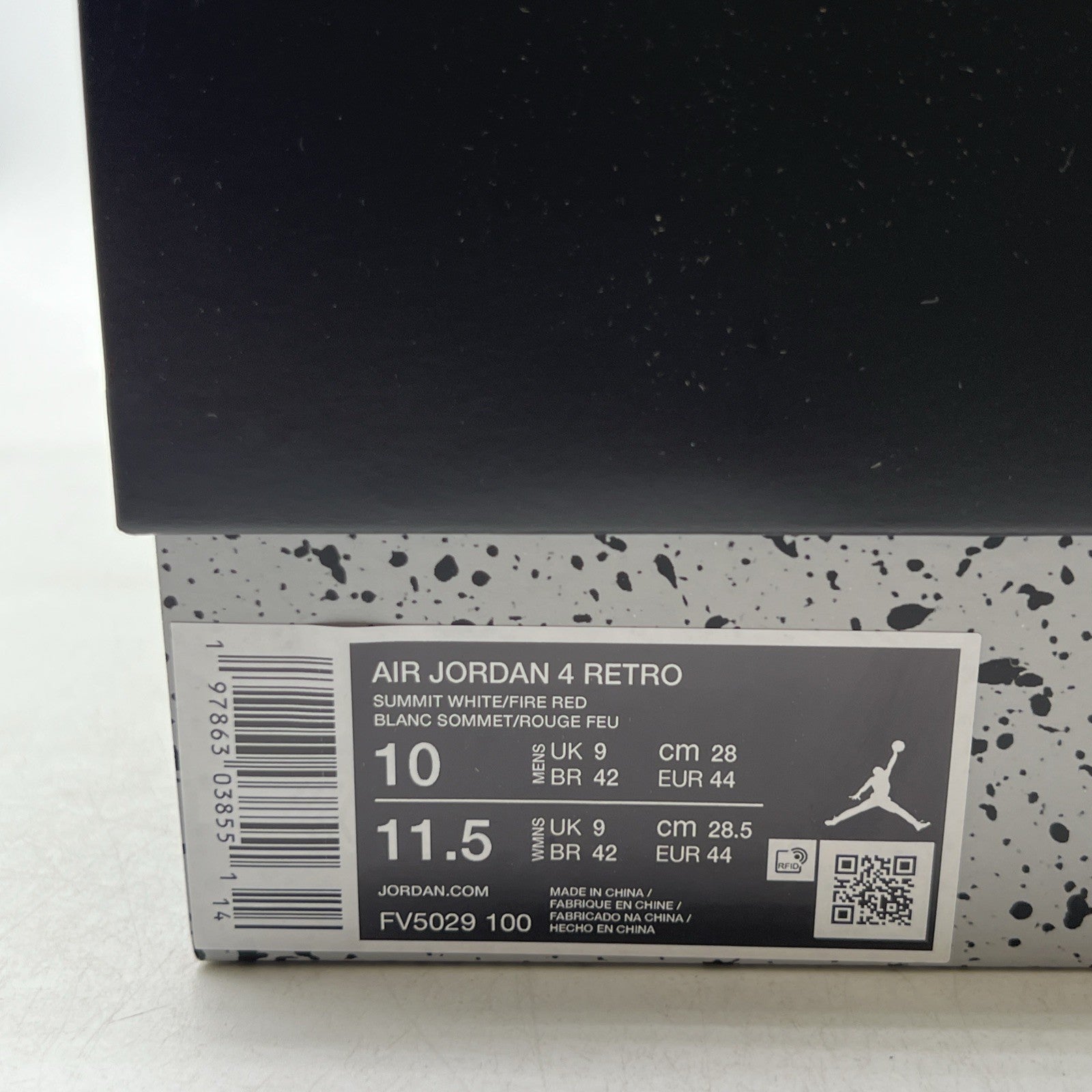 Size 10 - Air Jordan 4 Retro OG 2025 White Cement (FV5029-100)