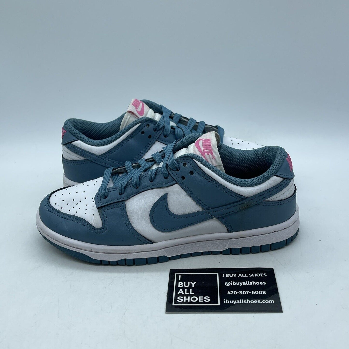 Size 6 - Nike Dunk Low 'South Beach' Aqua Blue White Pink Leather (FJ0739-100)